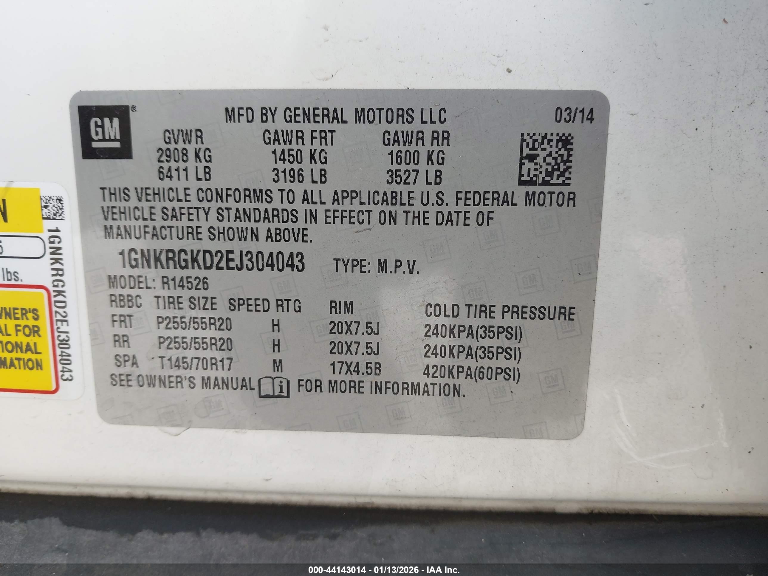CHEVROLET TRAVERSE image 9