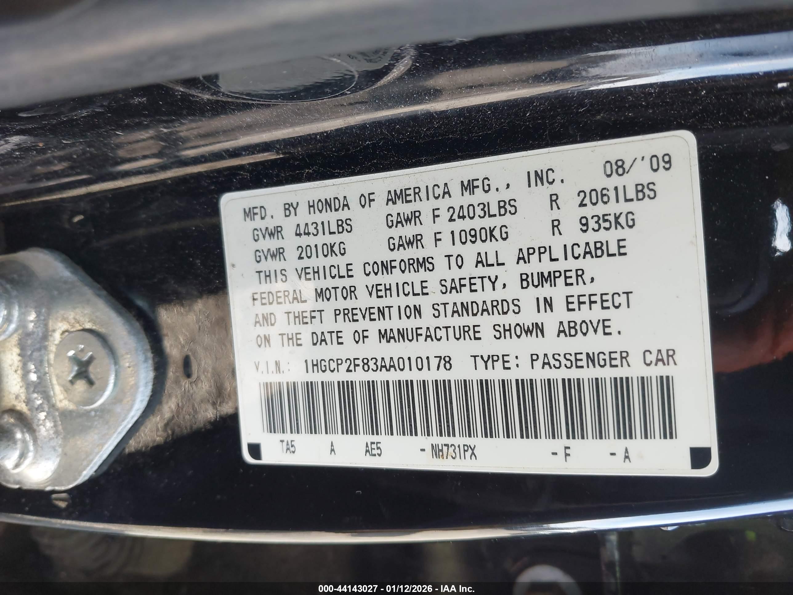 HONDA ACCORD image 9
