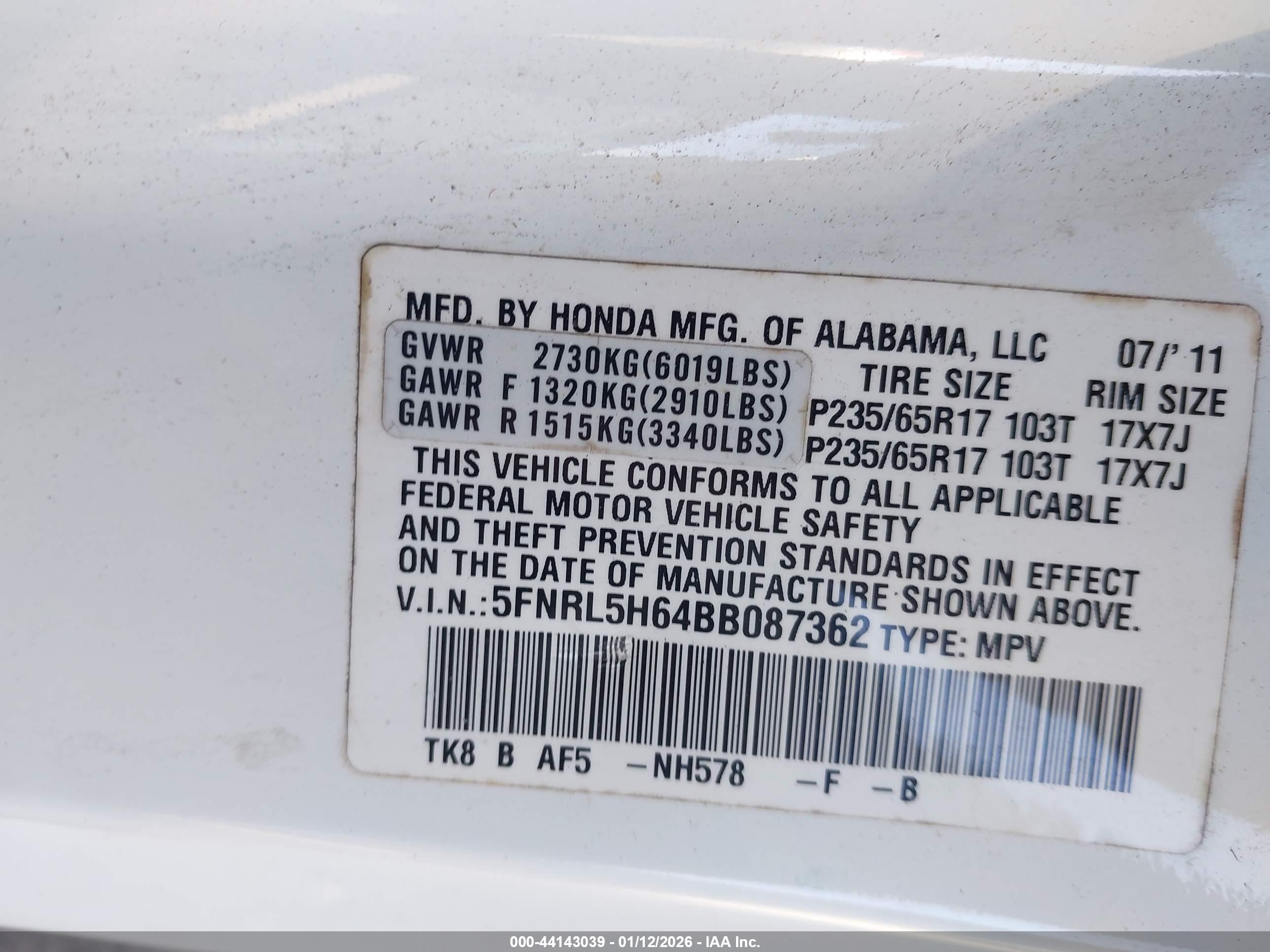 HONDA ODYSSEY image 9