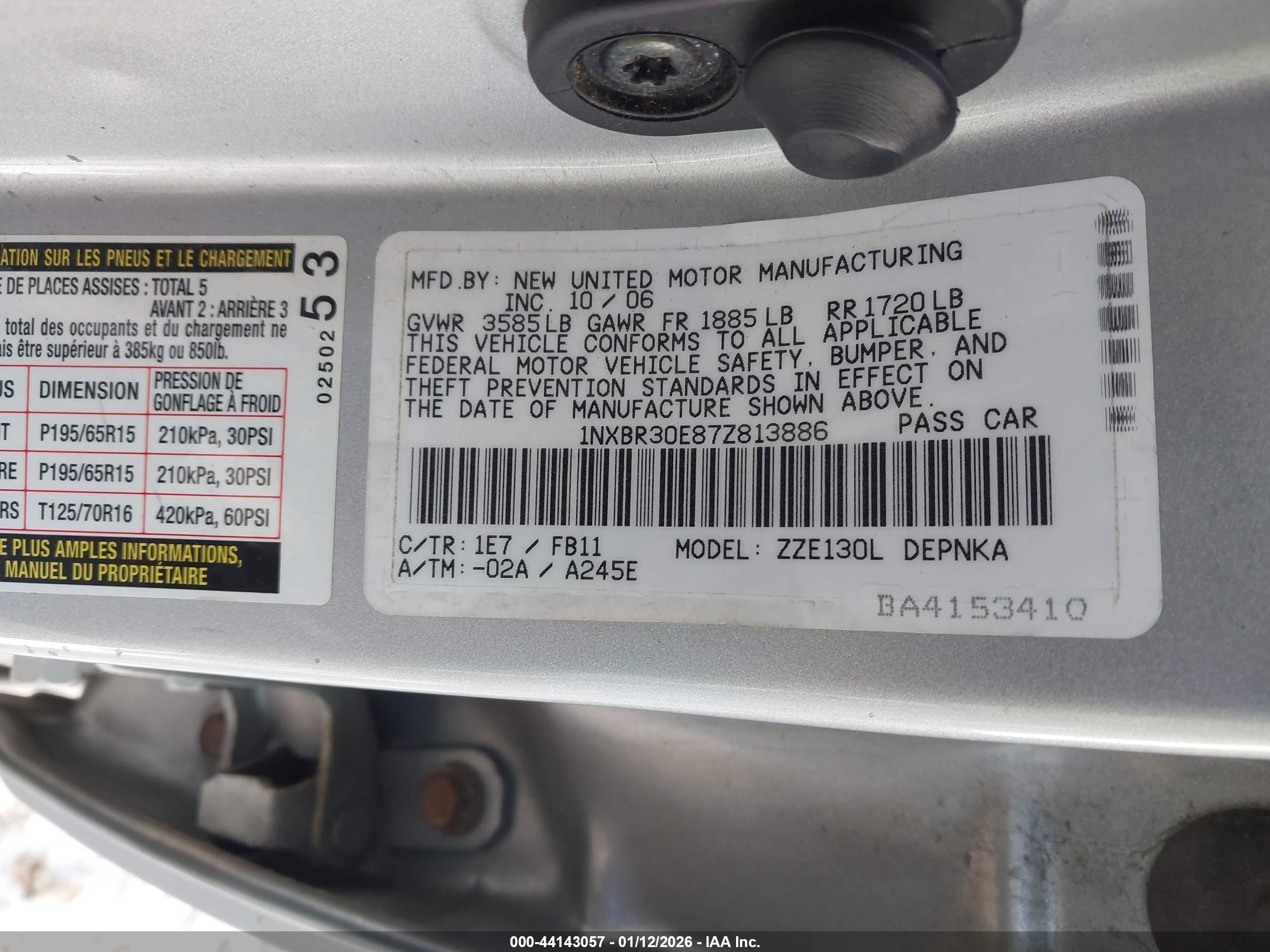 TOYOTA COROLLA image 9