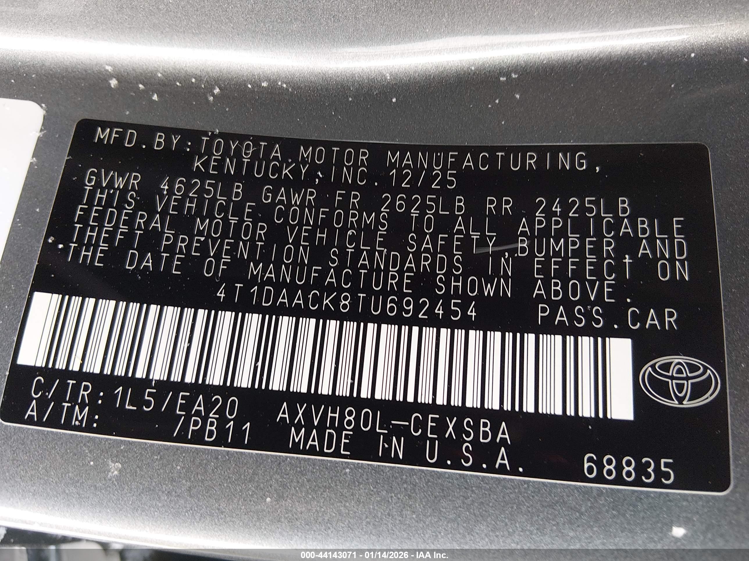 TOYOTA CAMRY image 9