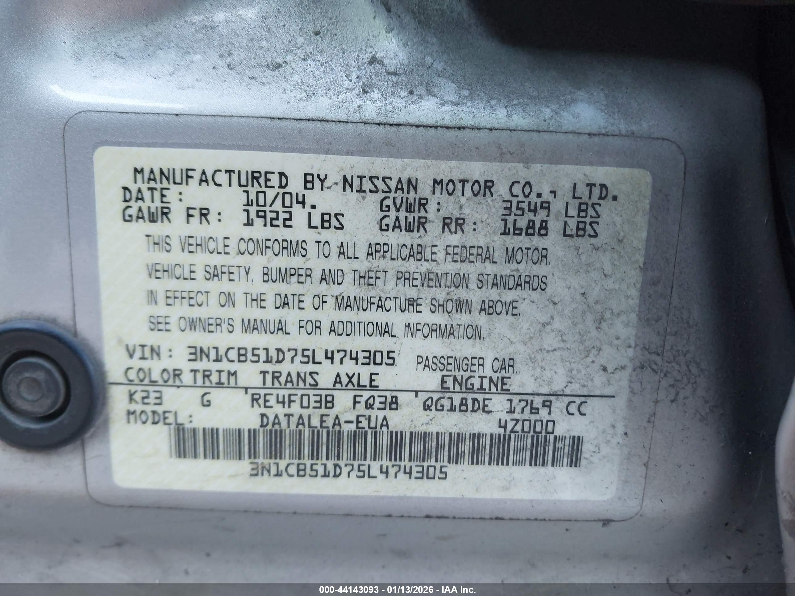 NISSAN SENTRA image 9