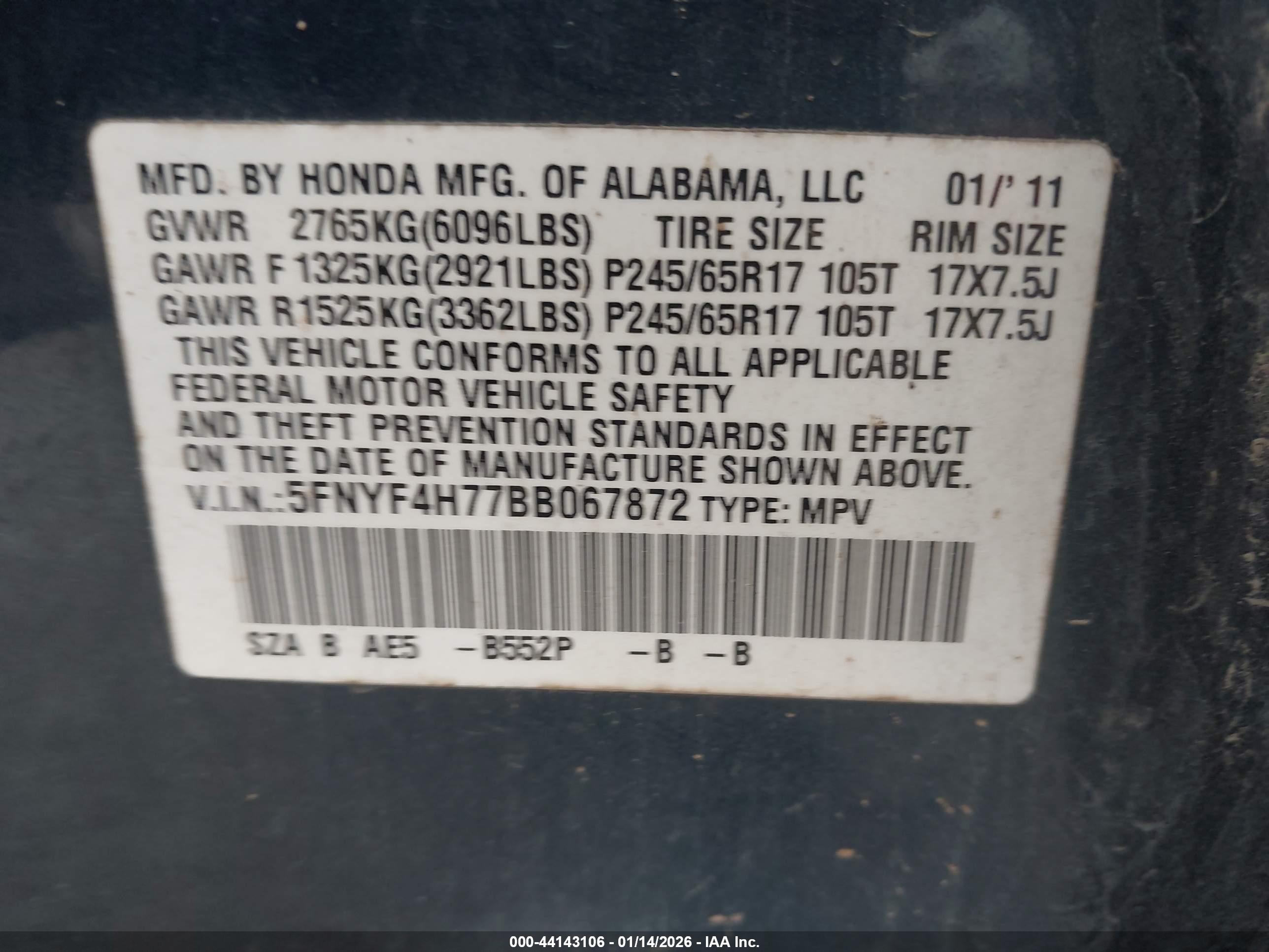 HONDA PILOT image 9