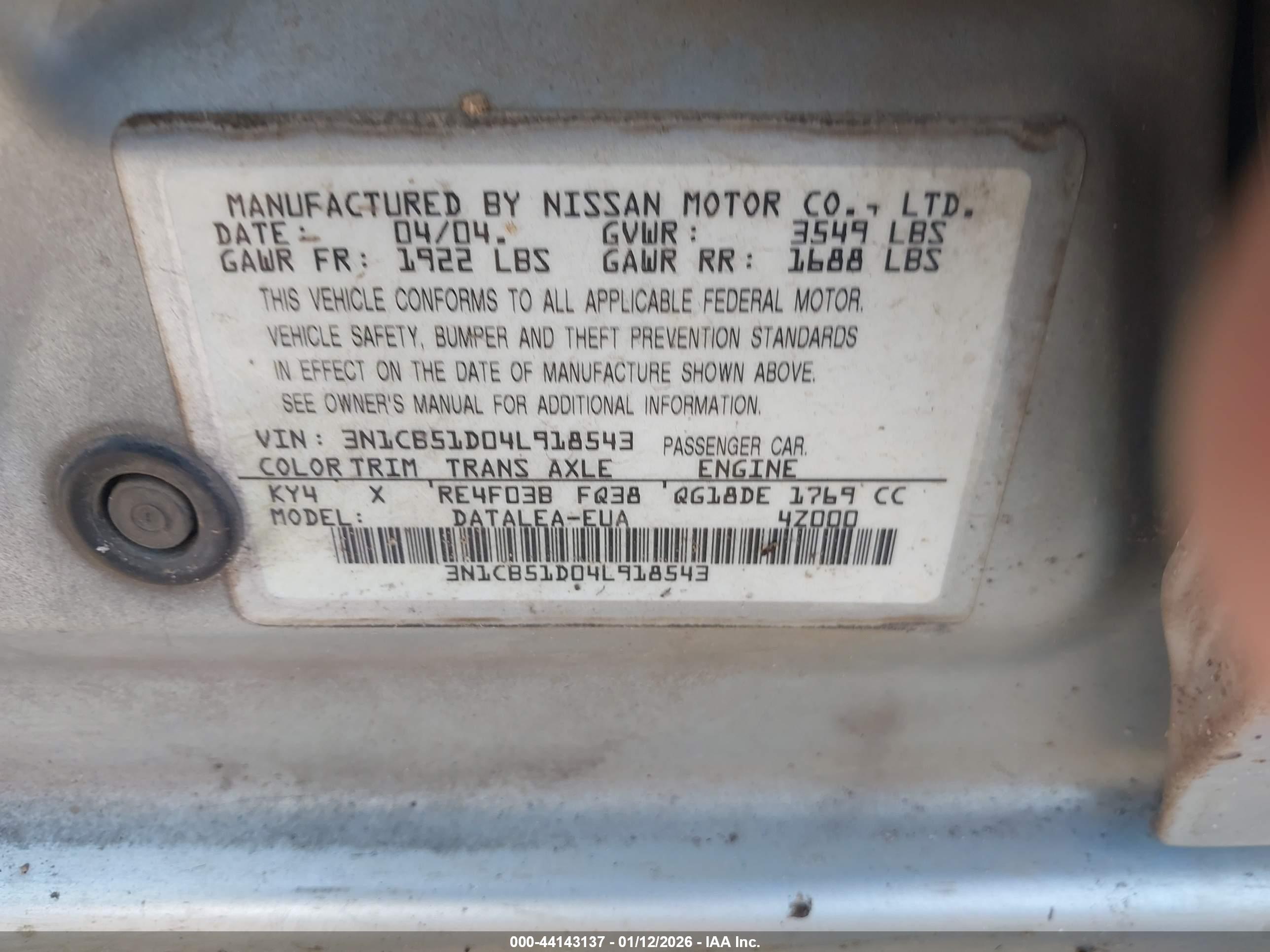 NISSAN SENTRA image 9