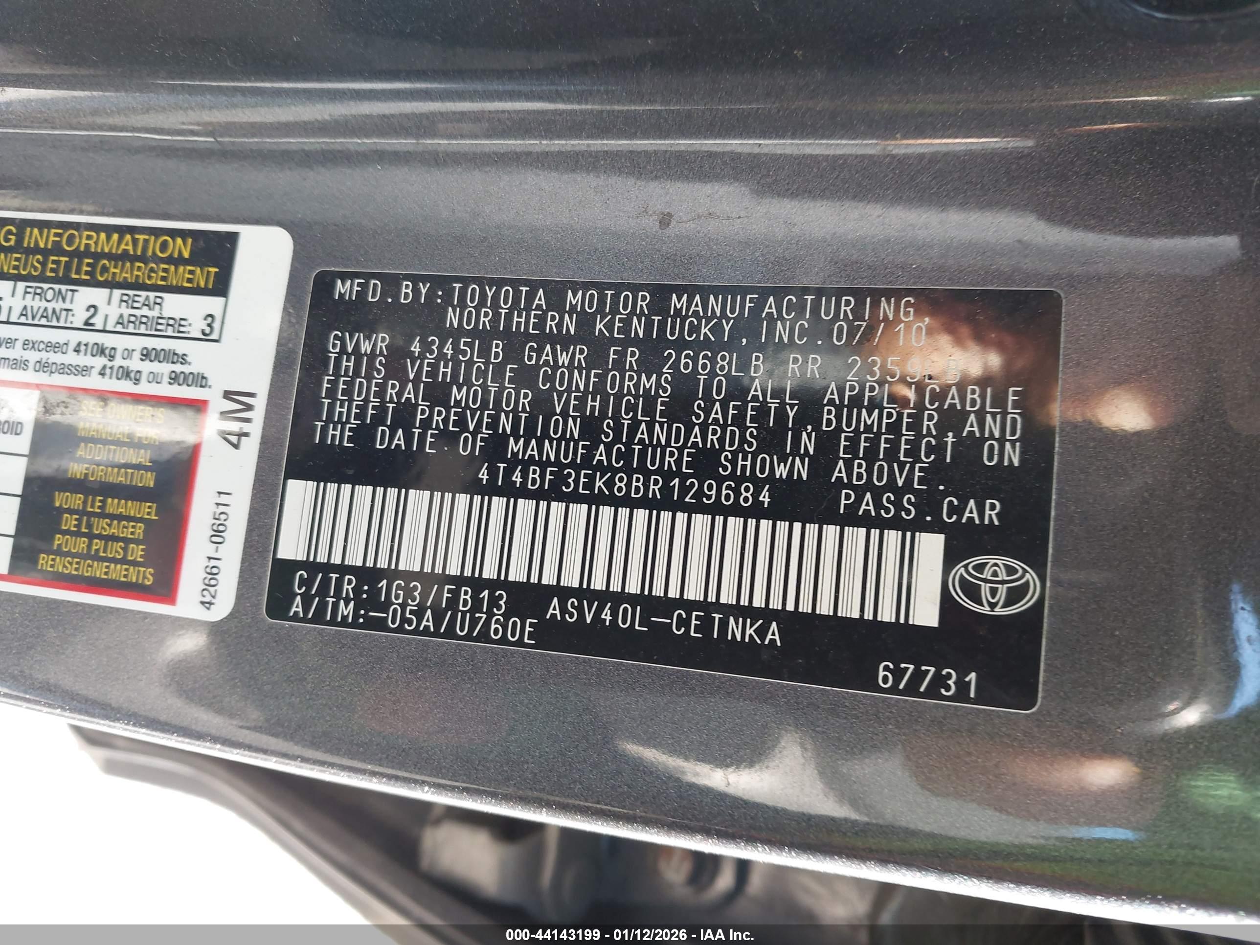 TOYOTA CAMRY image 9