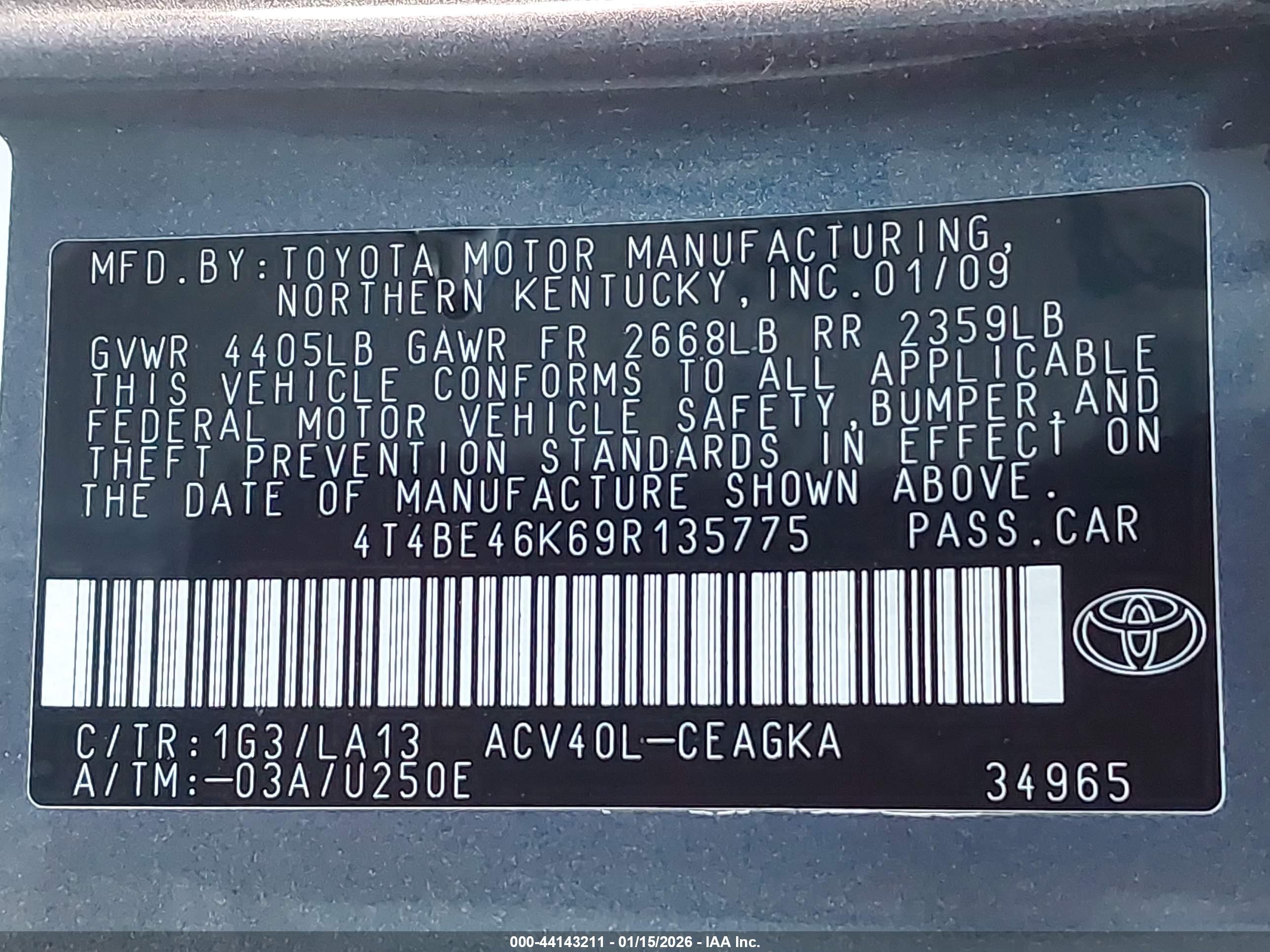 TOYOTA CAMRY image 9
