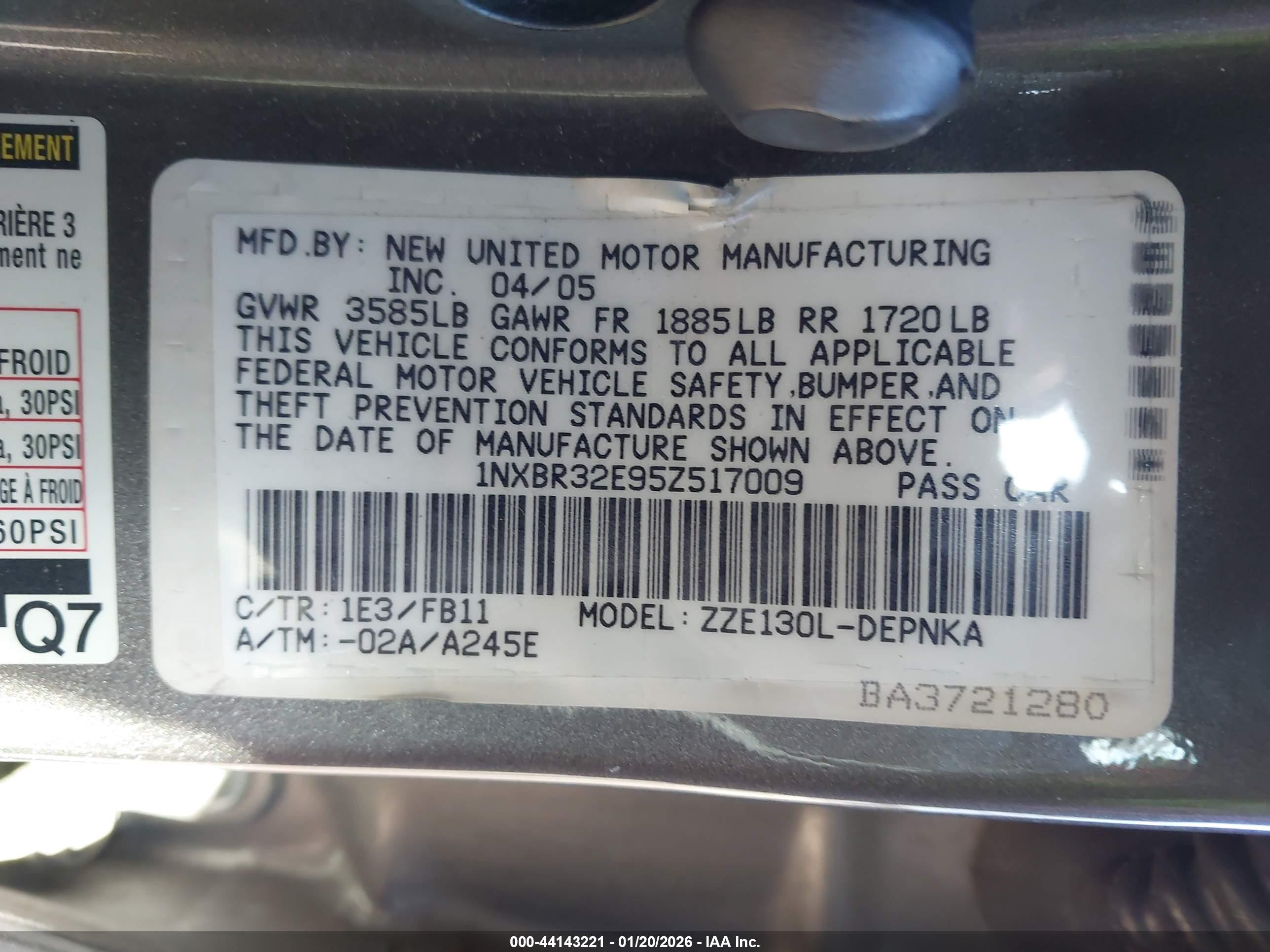 TOYOTA COROLLA image 9