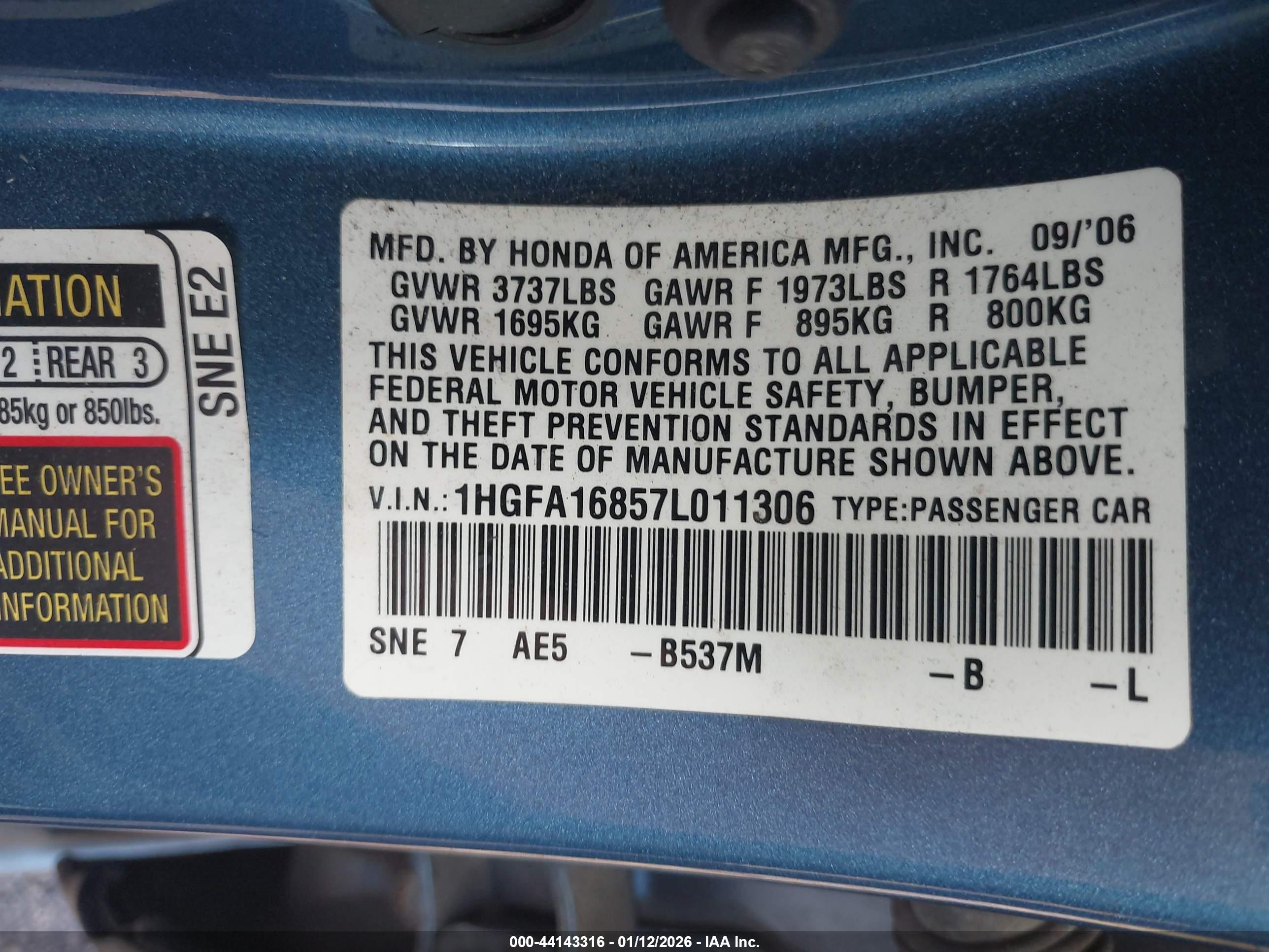 HONDA CIVIC image 9