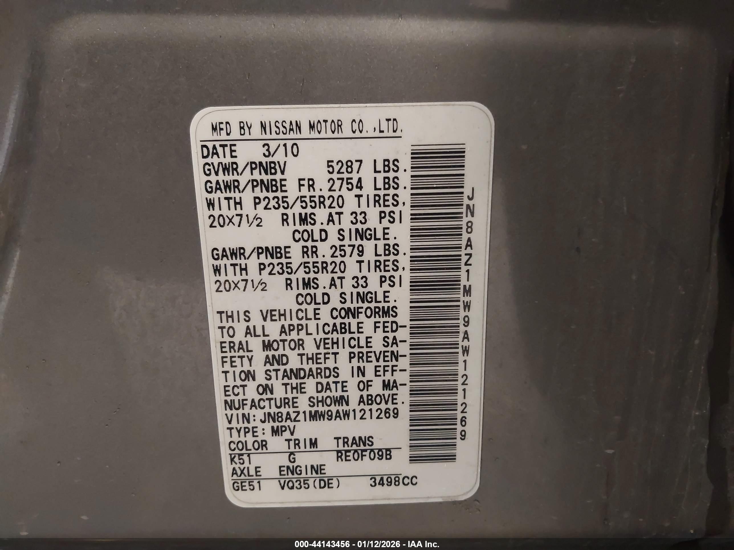 NISSAN MURANO image 9