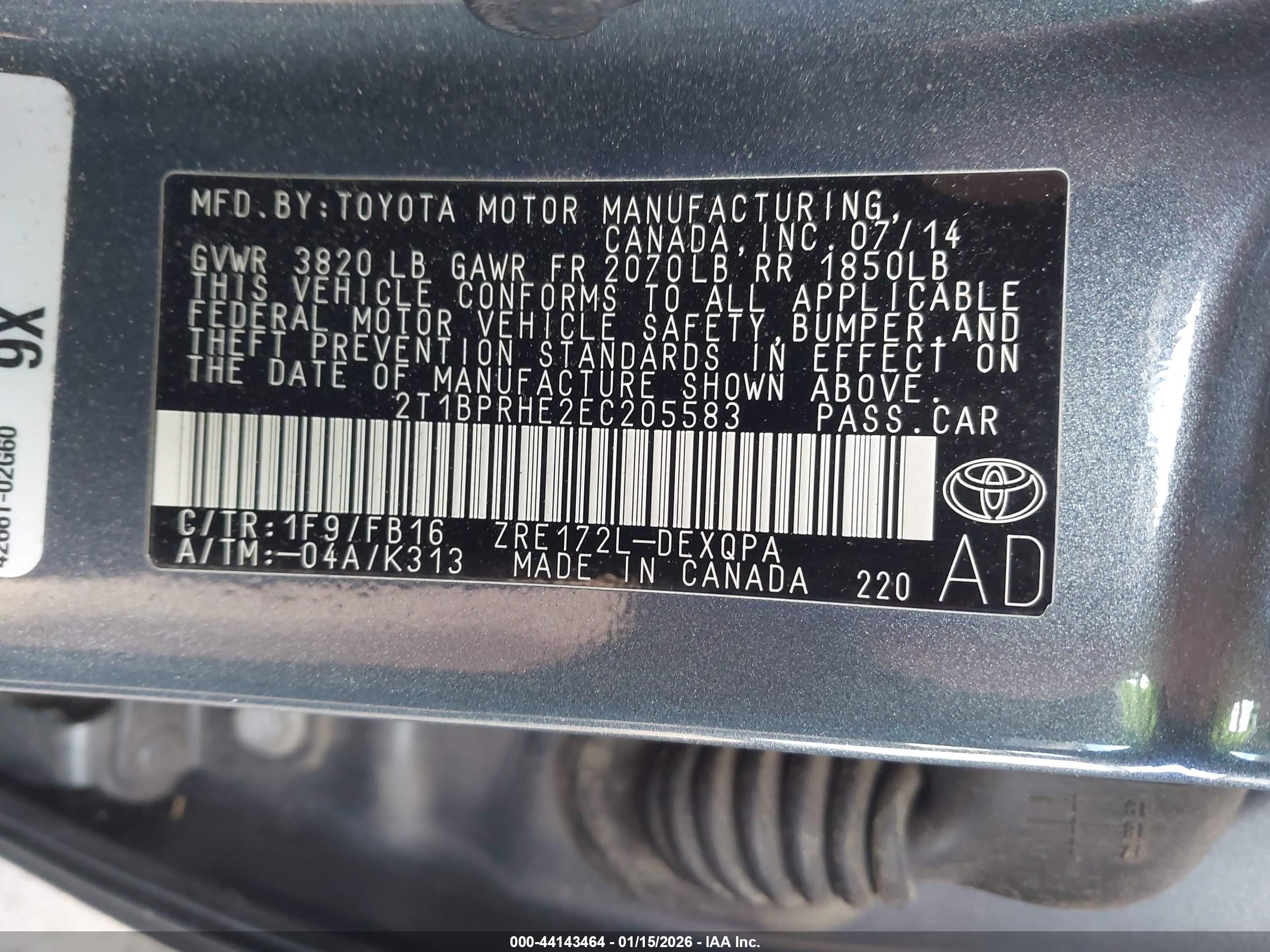 TOYOTA COROLLA image 9