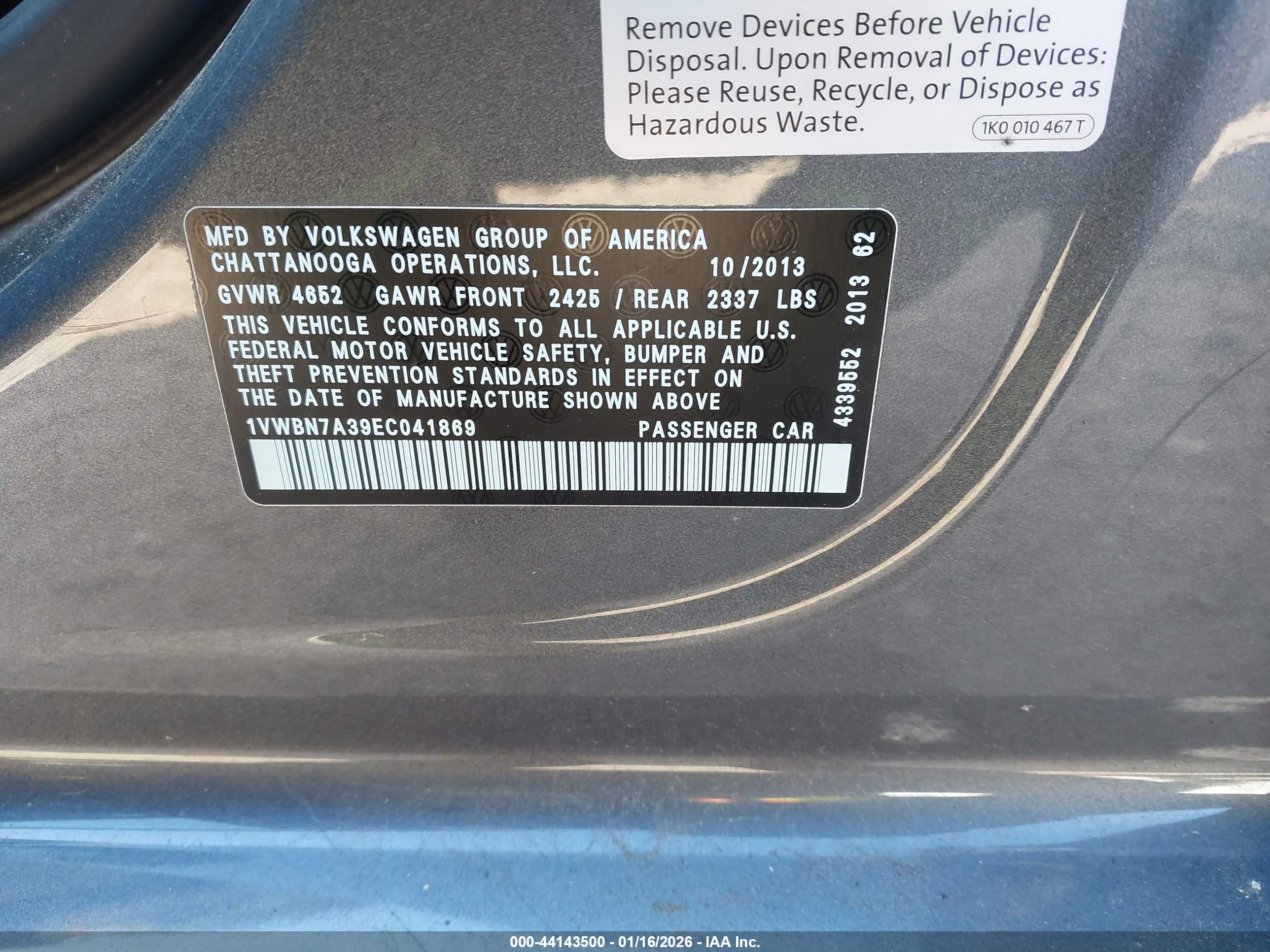 VOLKSWAGEN PASSAT image 9