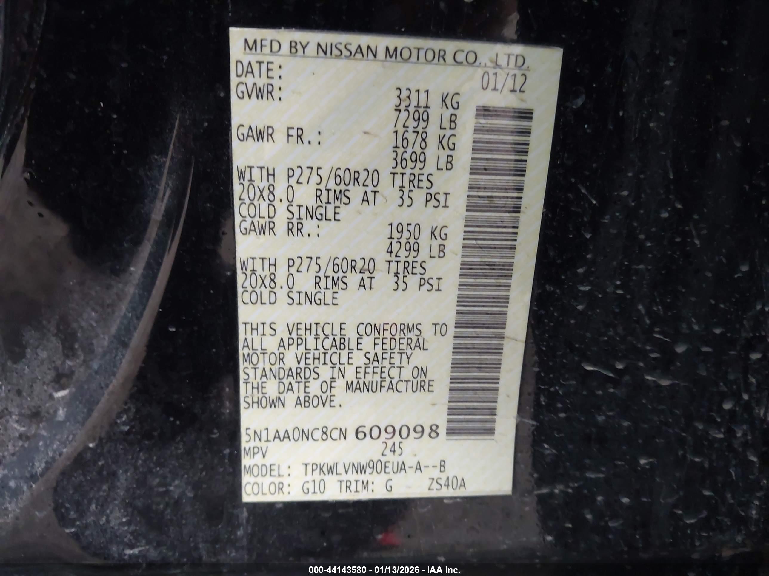 NISSAN ARMADA image 9