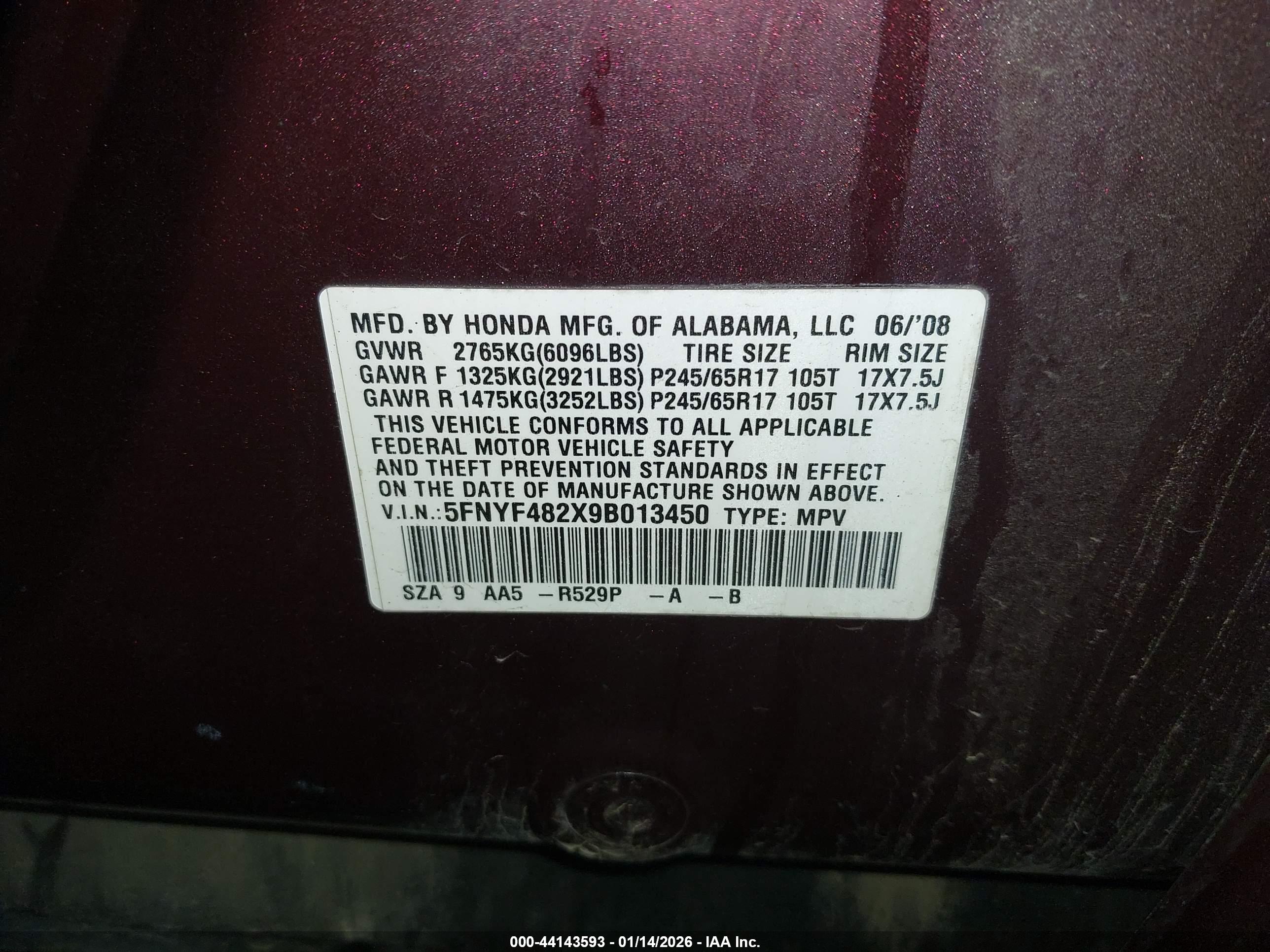 HONDA PILOT image 9