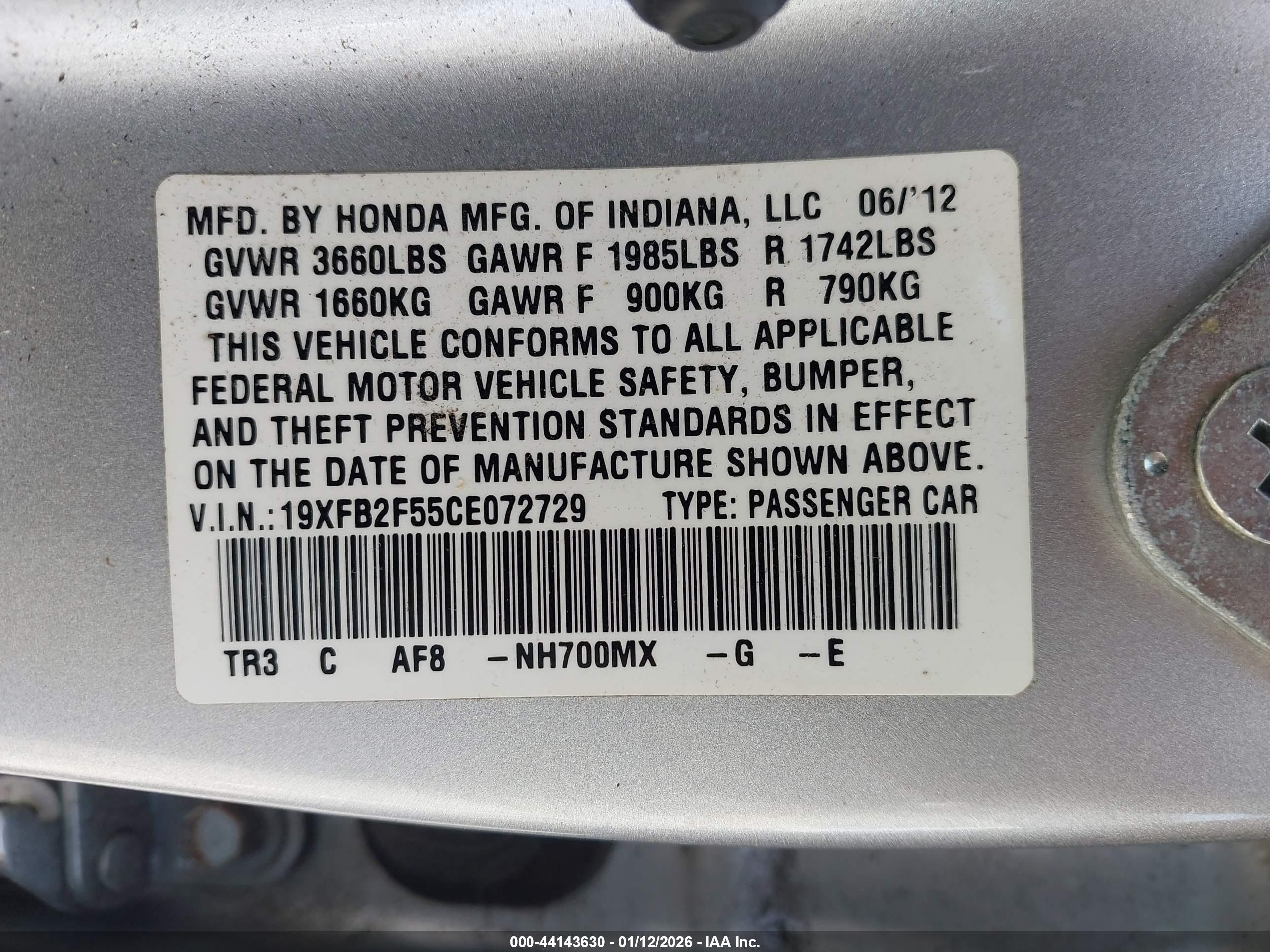 HONDA CIVIC image 9