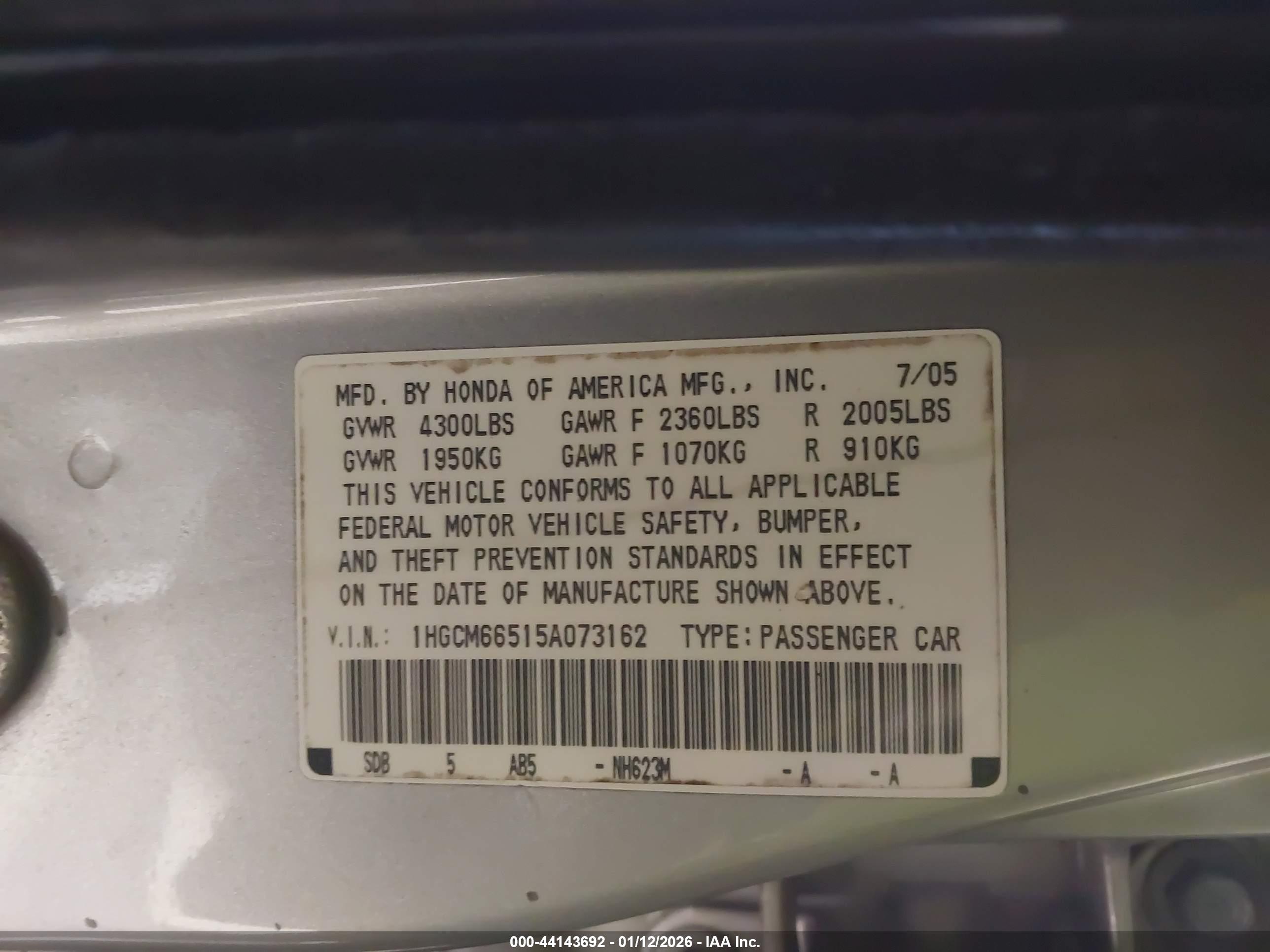 HONDA ACCORD image 9