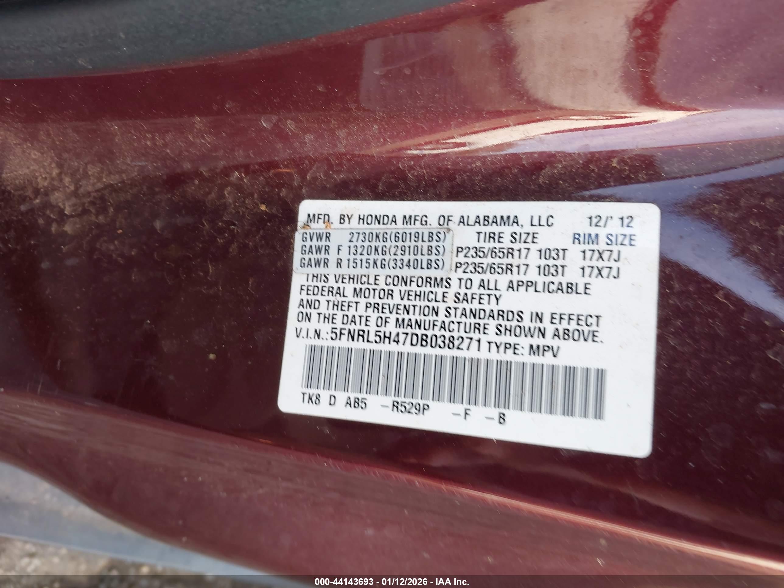 HONDA ODYSSEY image 9