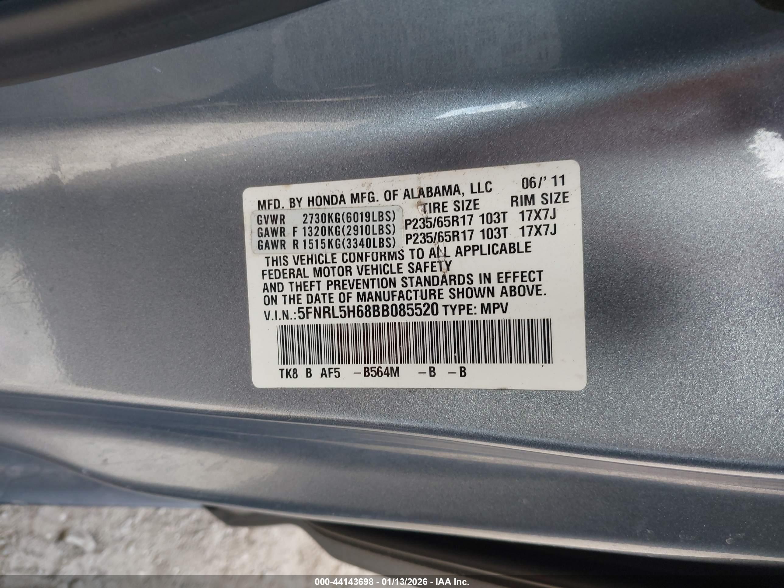 HONDA ODYSSEY image 9