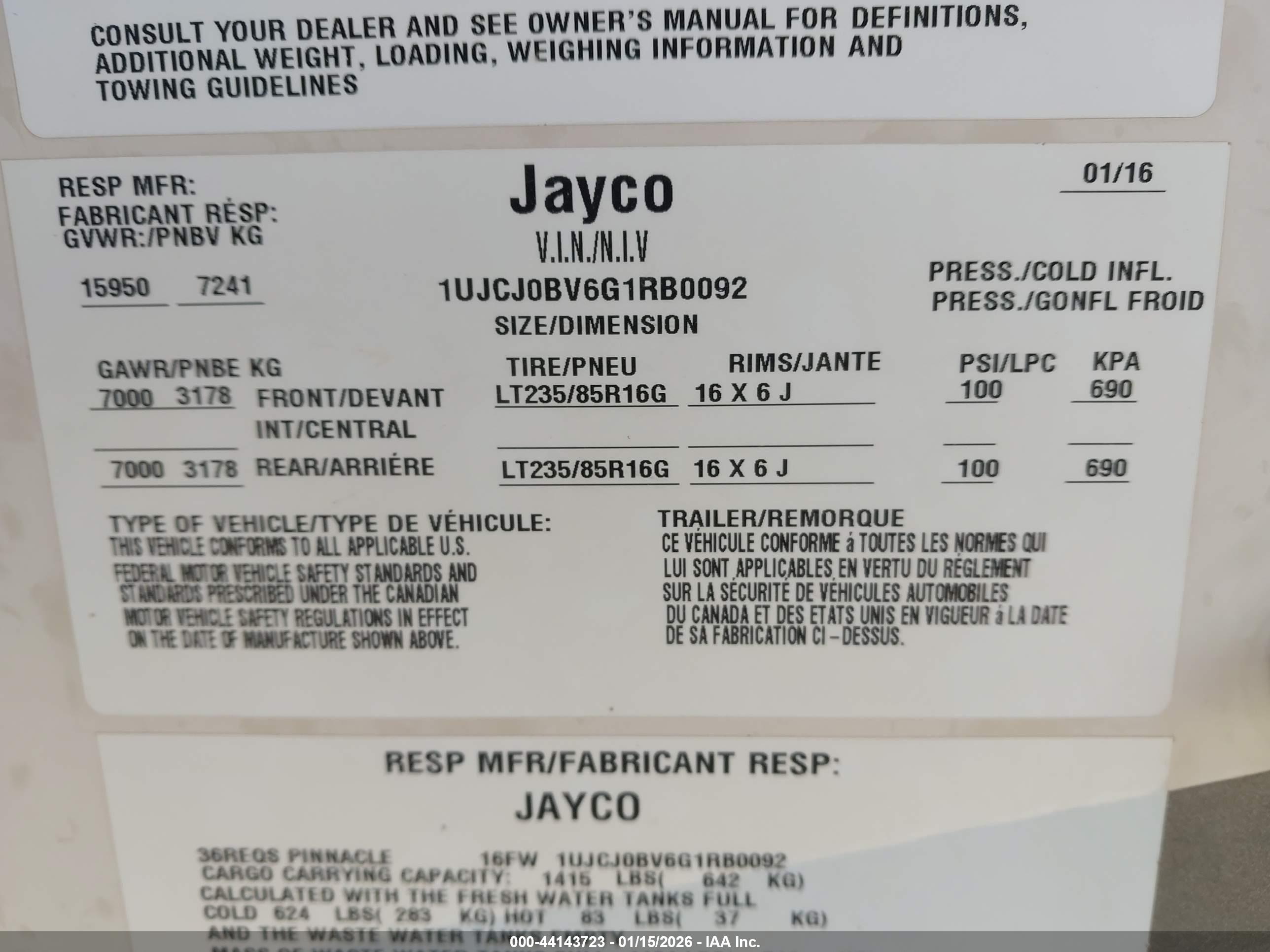 JAYCO PINNACLE image 9