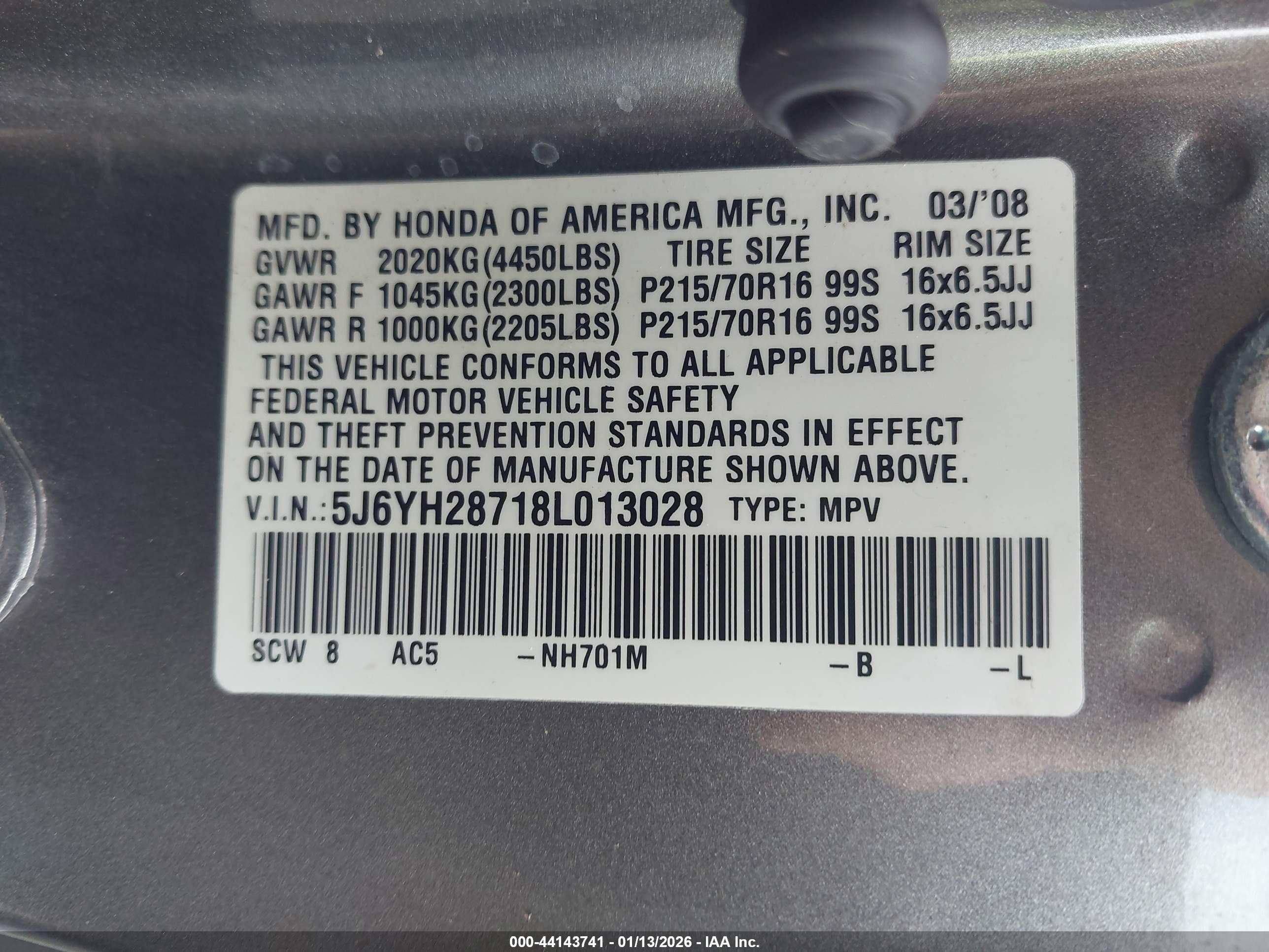 HONDA ELEMENT image 9