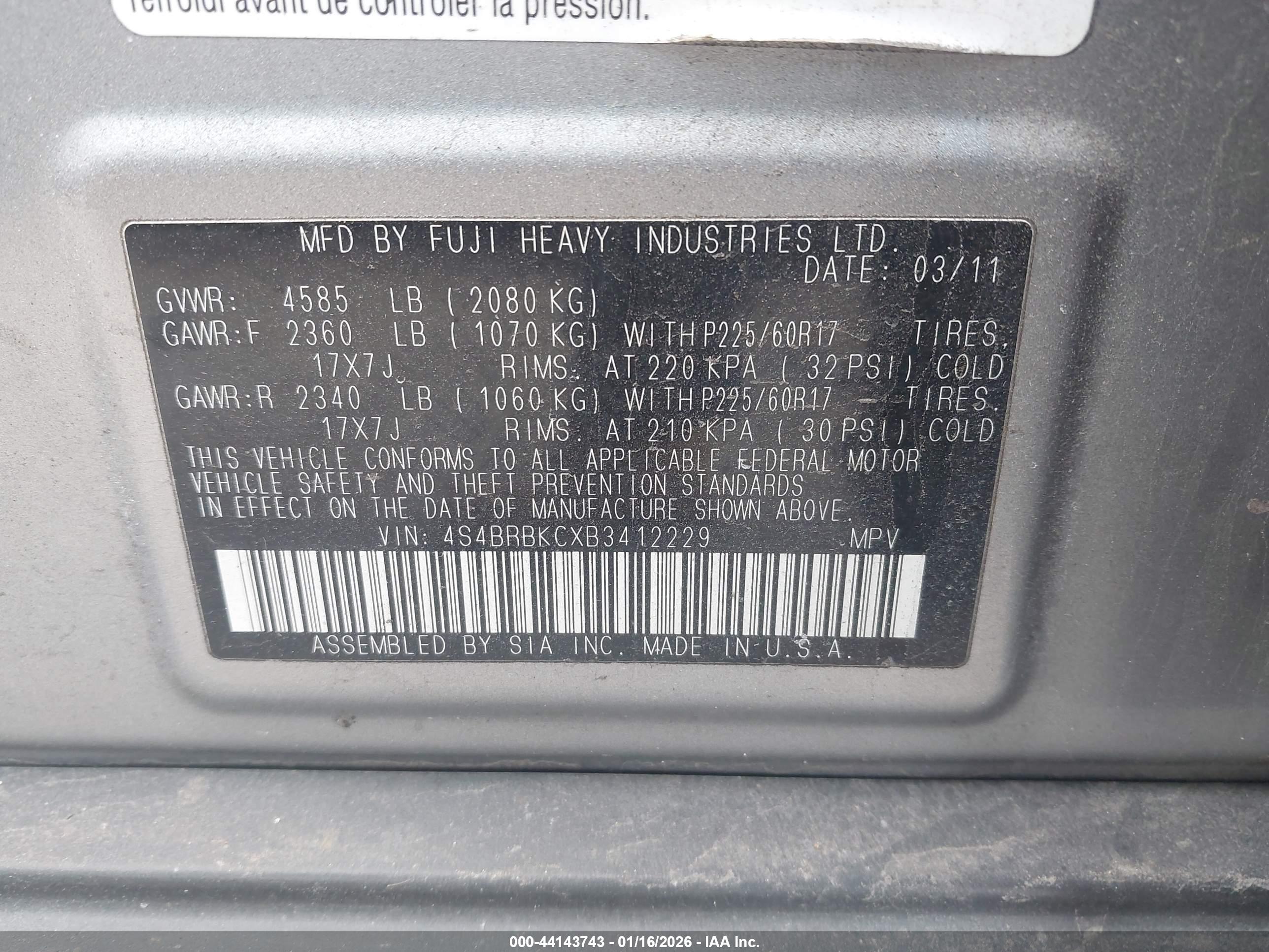 SUBARU OUTBACK image 9