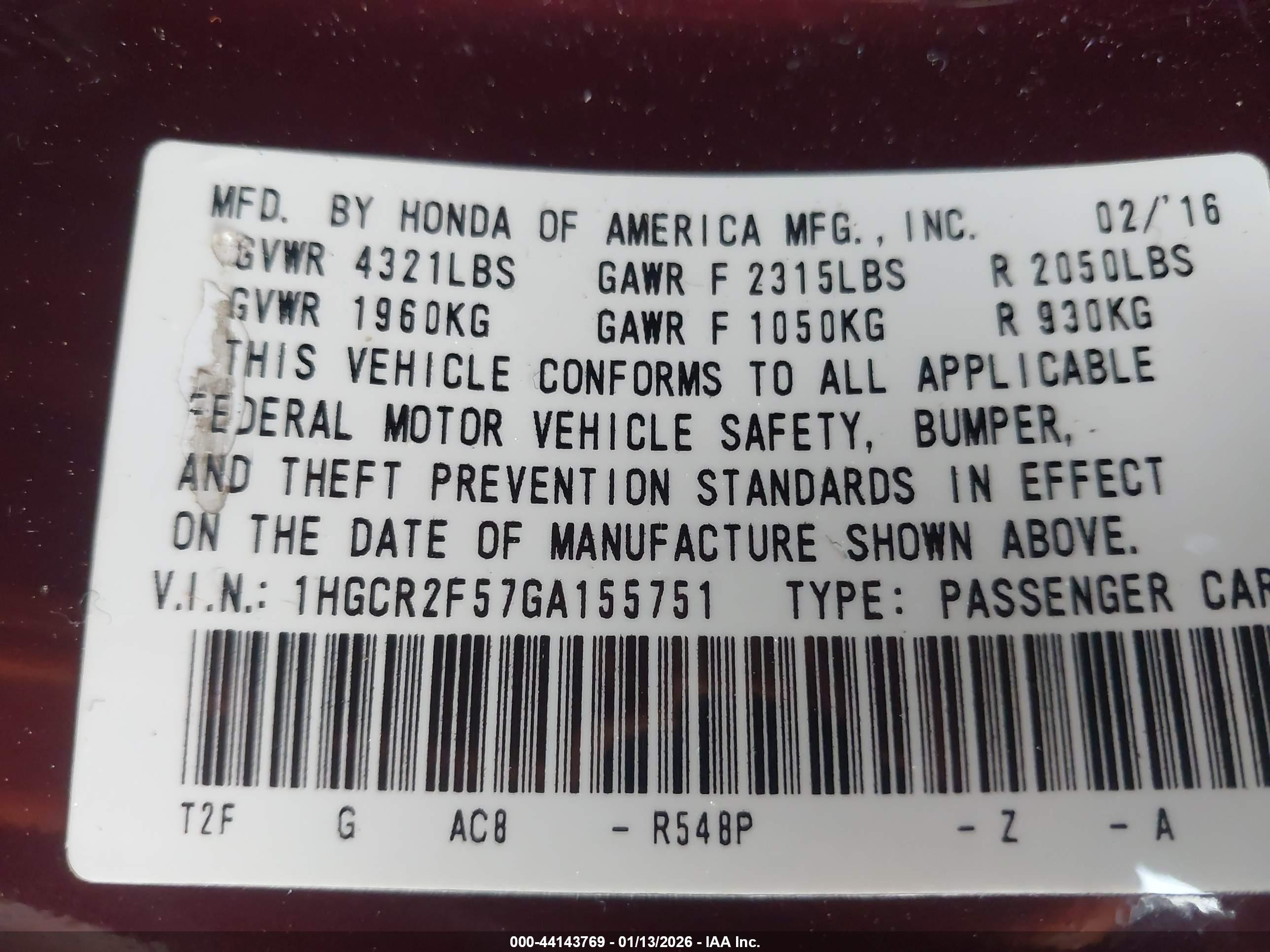HONDA ACCORD image 9