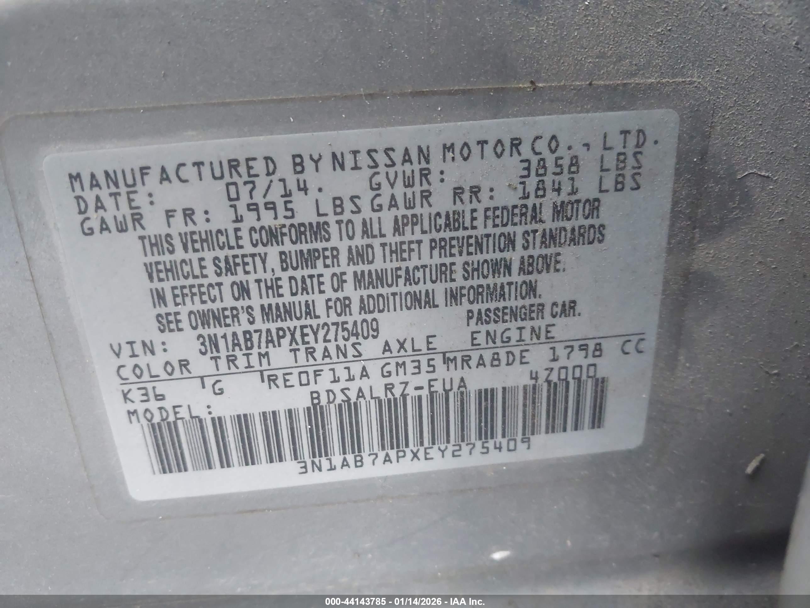 NISSAN SENTRA image 9