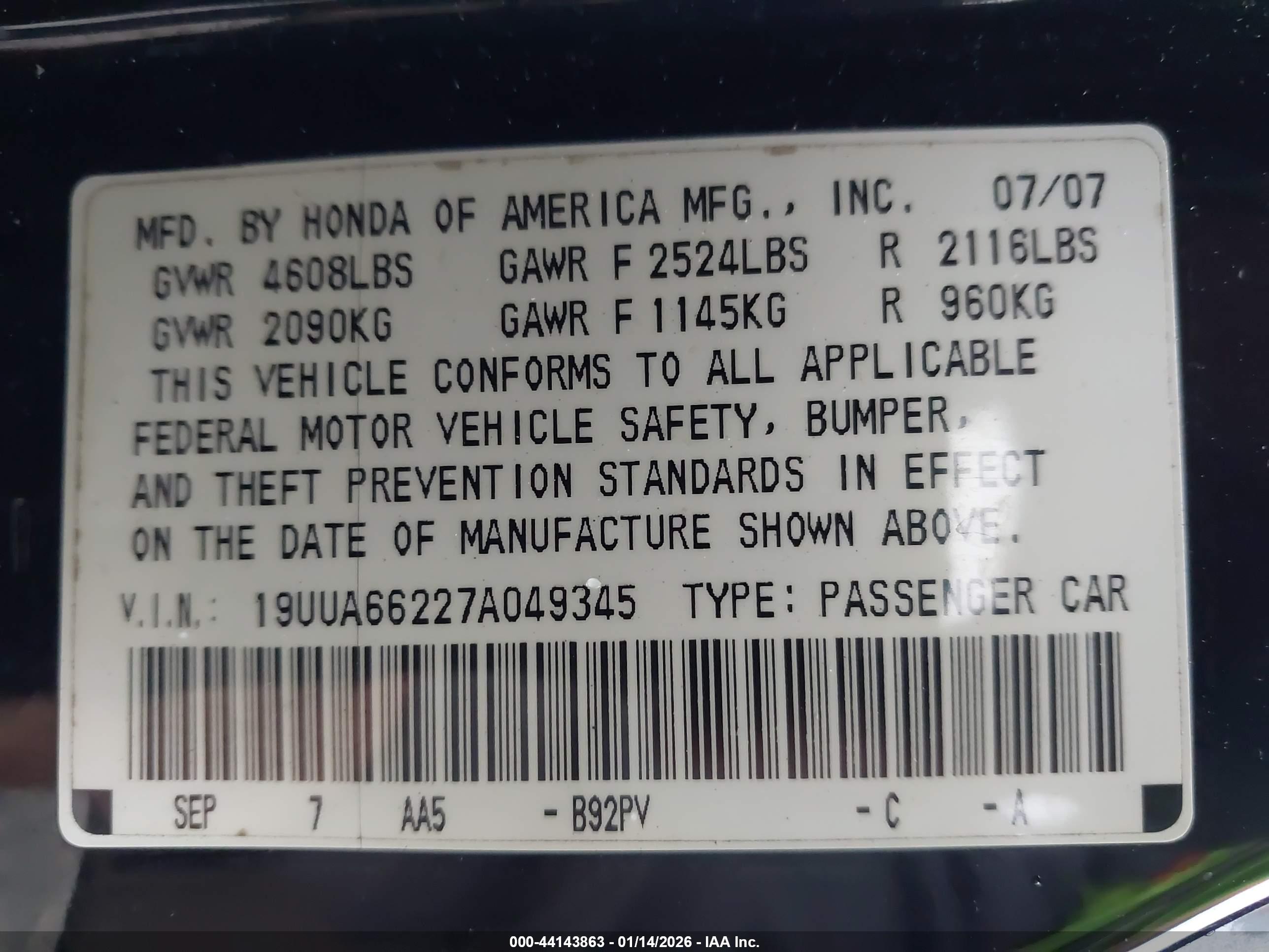 ACURA TL image 9