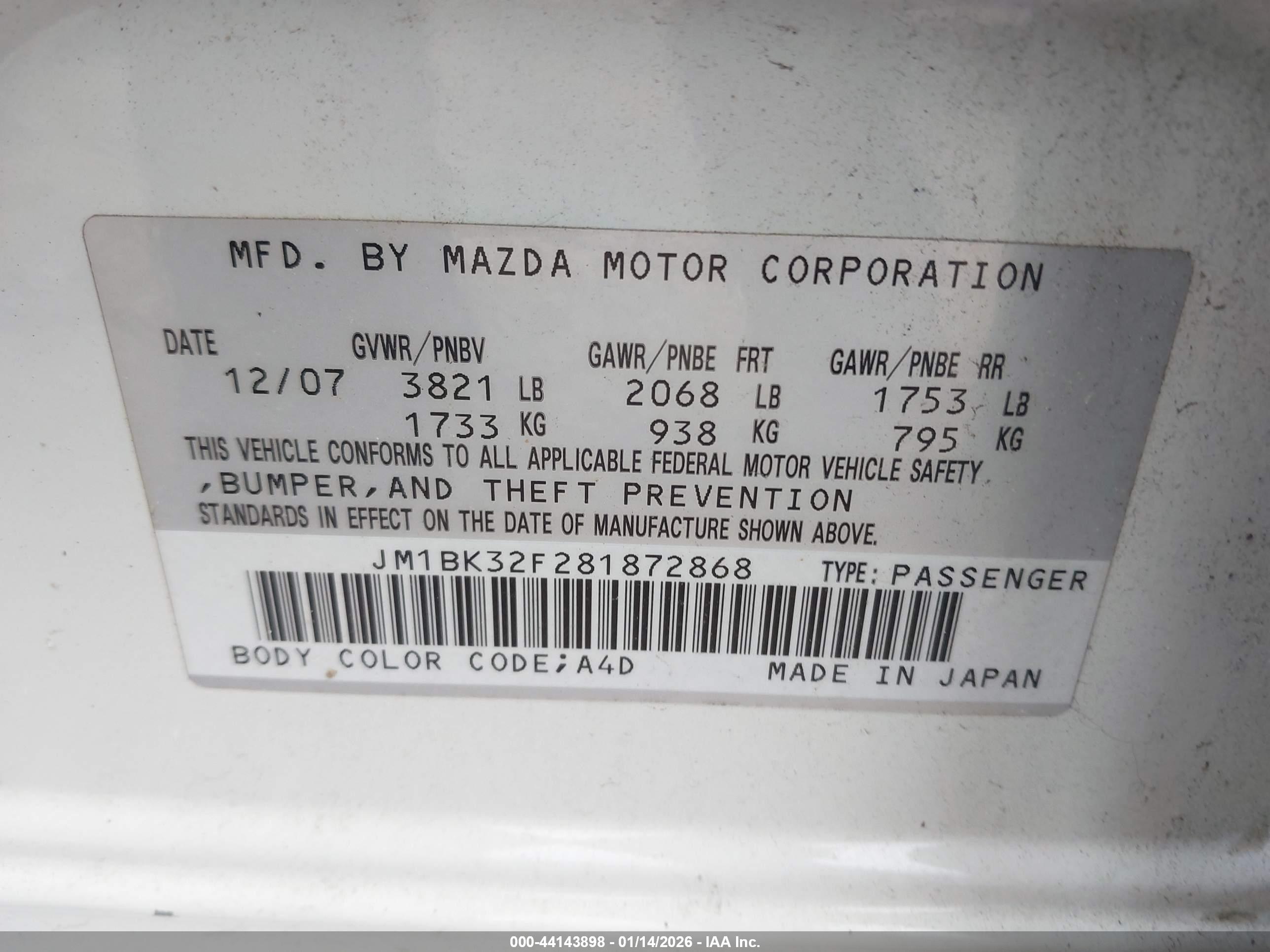 MAZDA MAZDA3 image 9