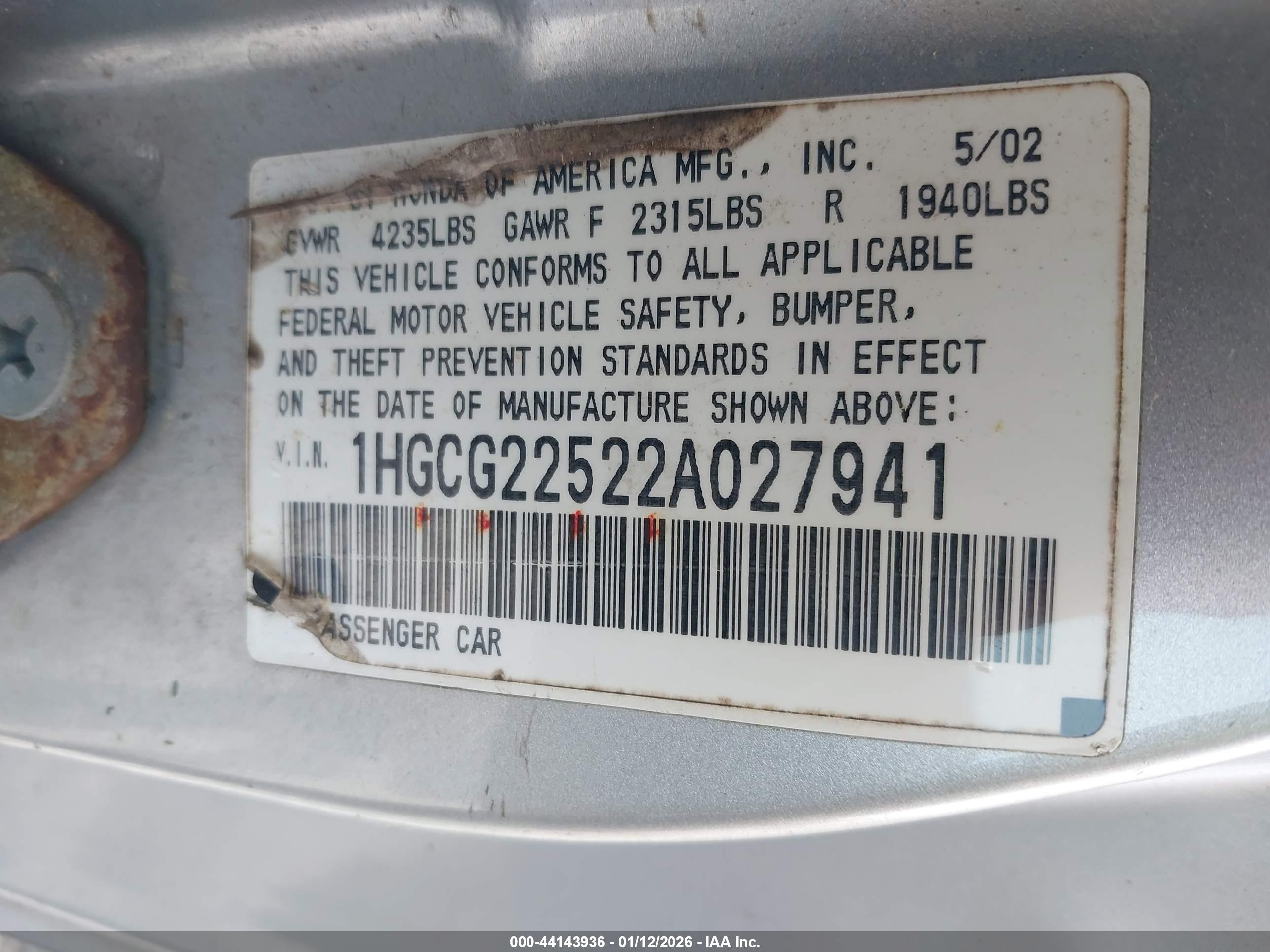 HONDA ACCORD image 9