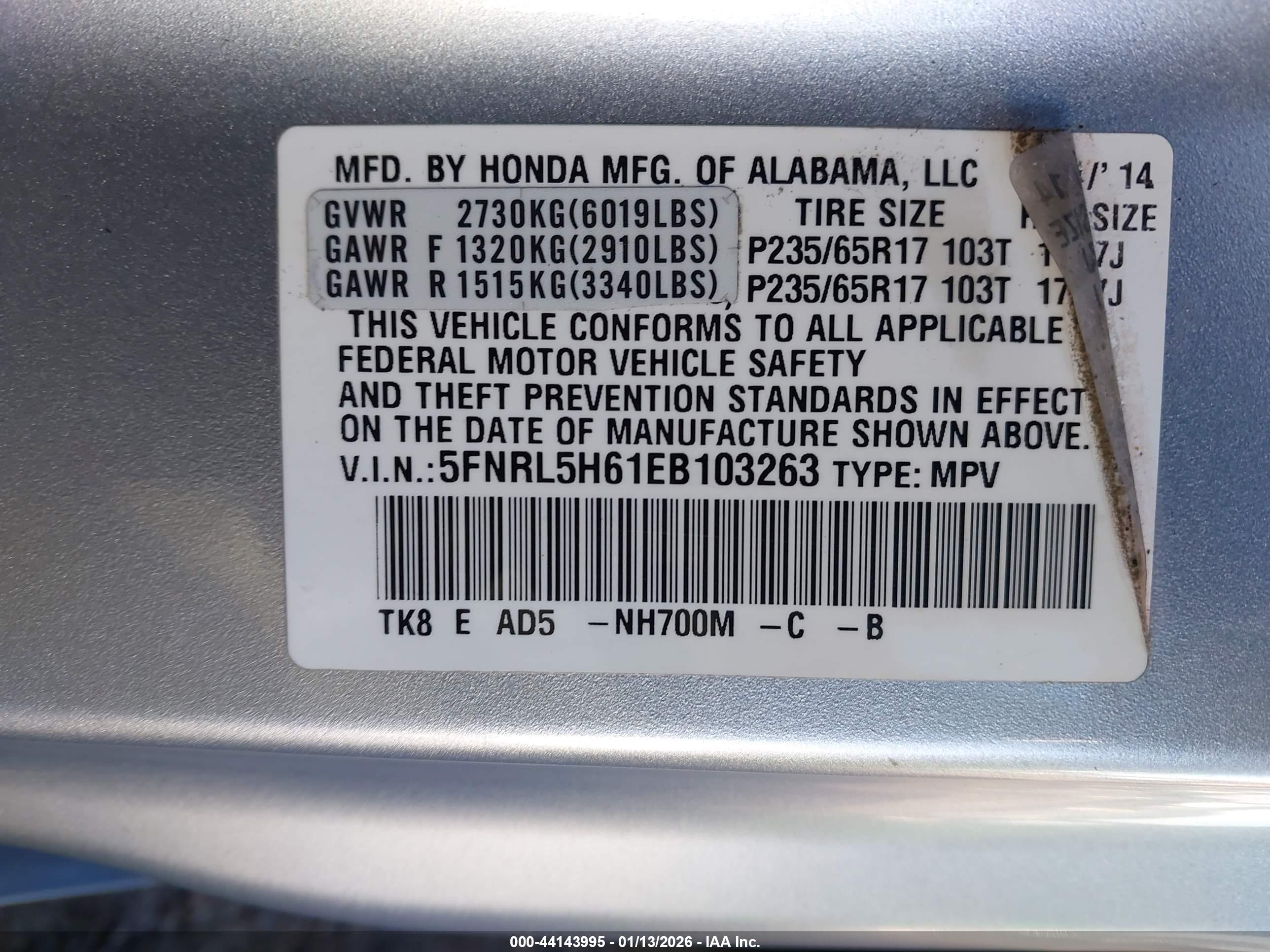 HONDA ODYSSEY image 9