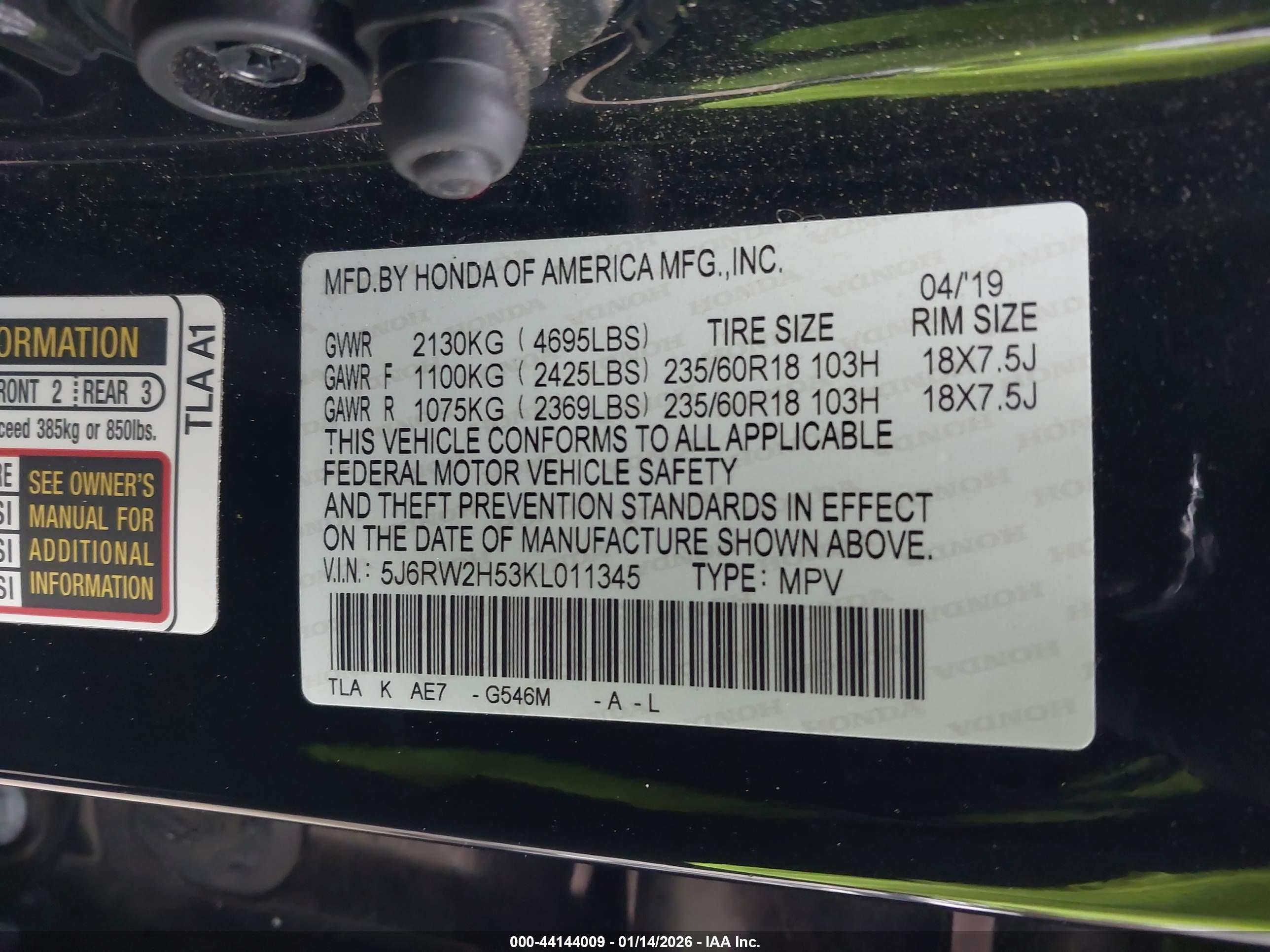 HONDA CR-V image 9