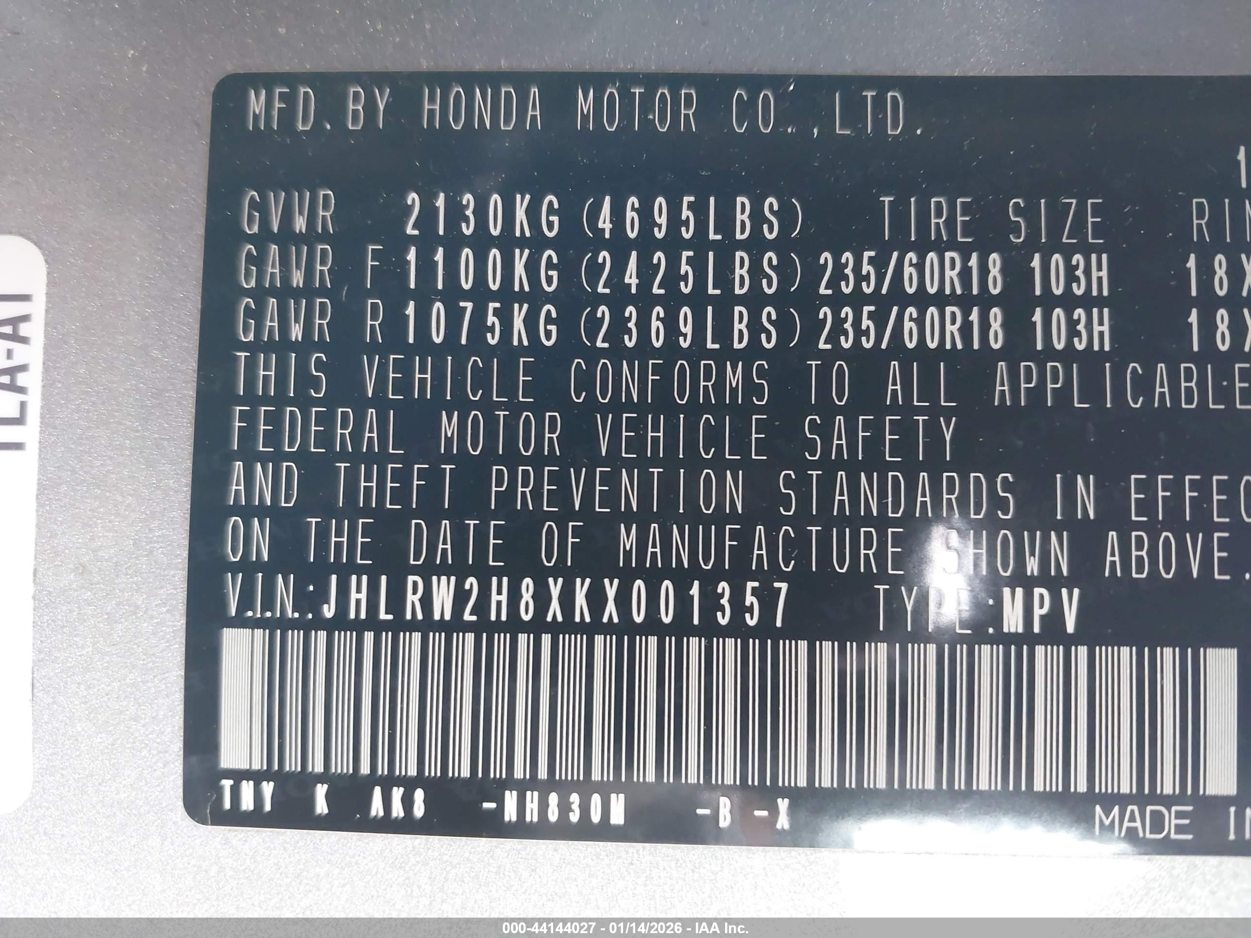 HONDA CR-V image 9