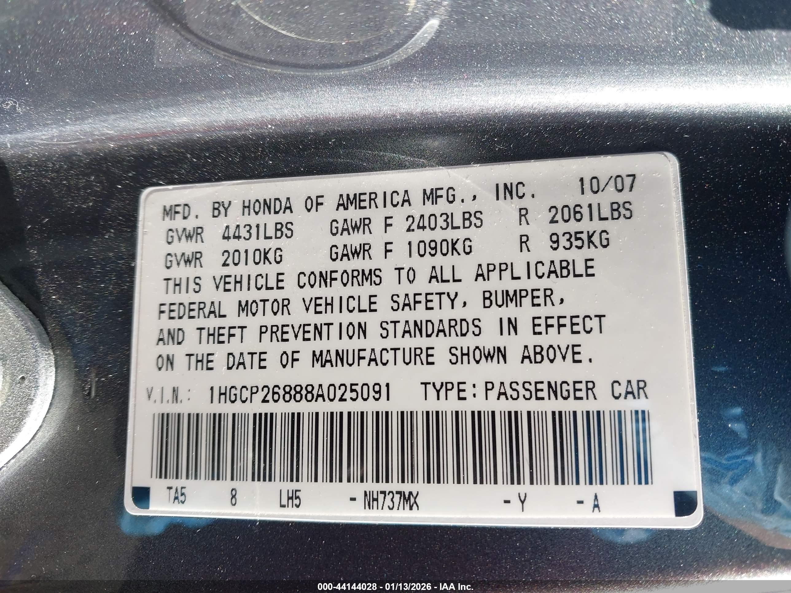 HONDA ACCORD image 9