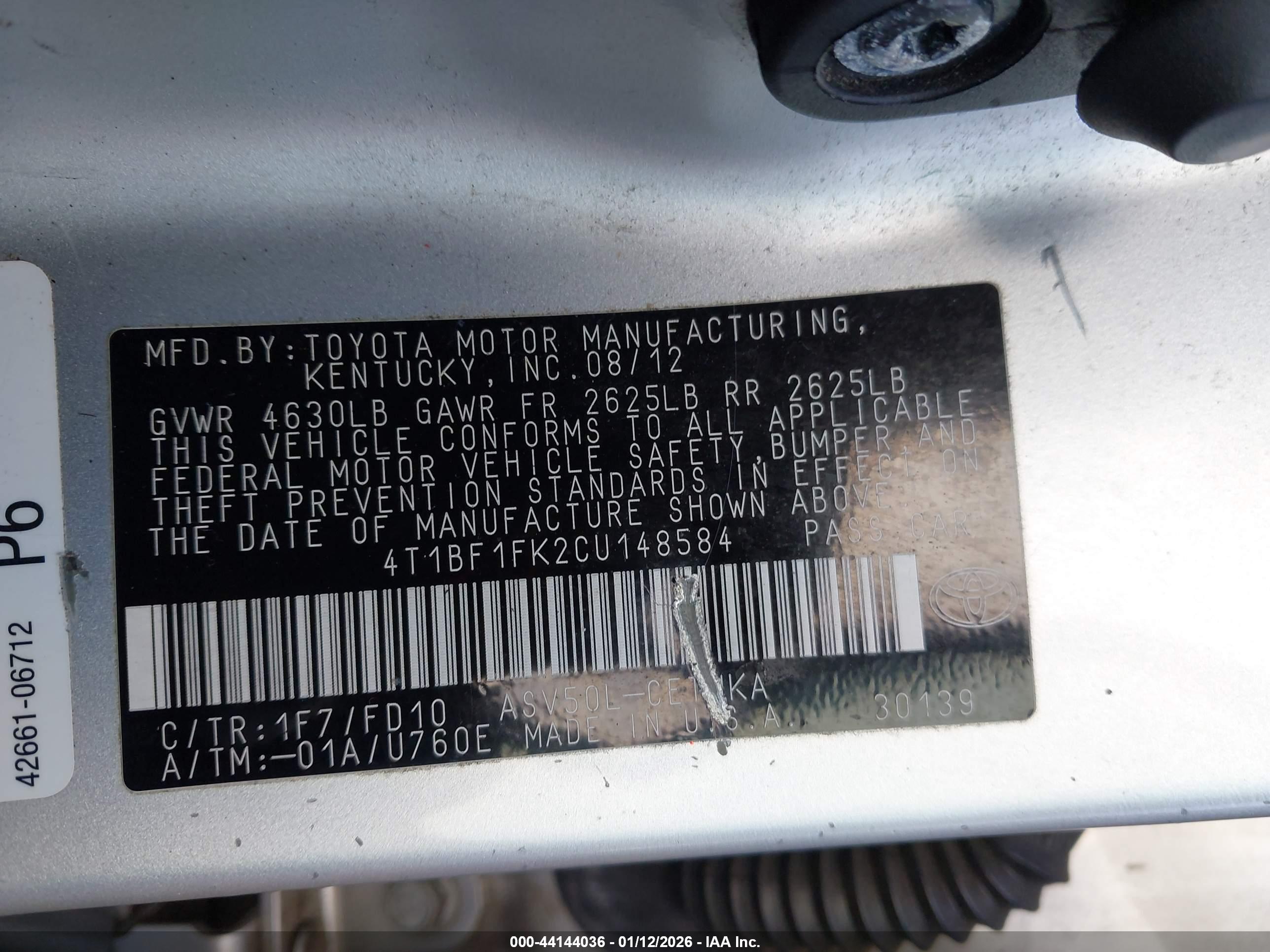 TOYOTA CAMRY image 9