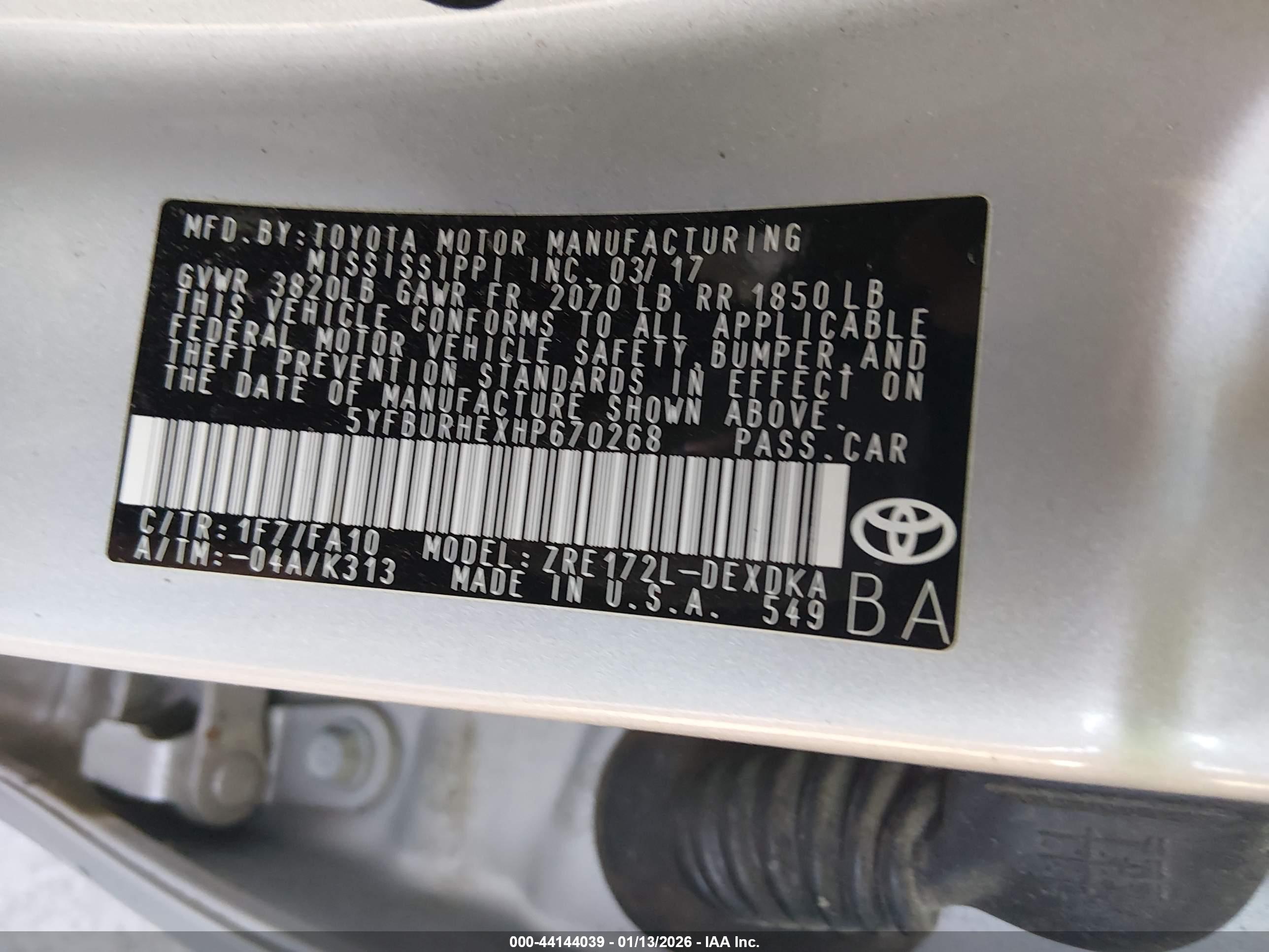 TOYOTA COROLLA image 9