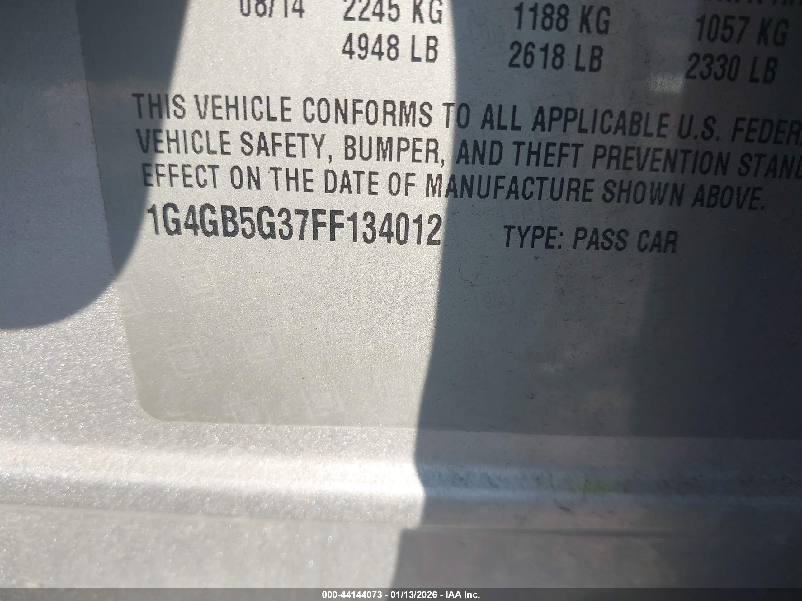 BUICK LACROSSE image 9