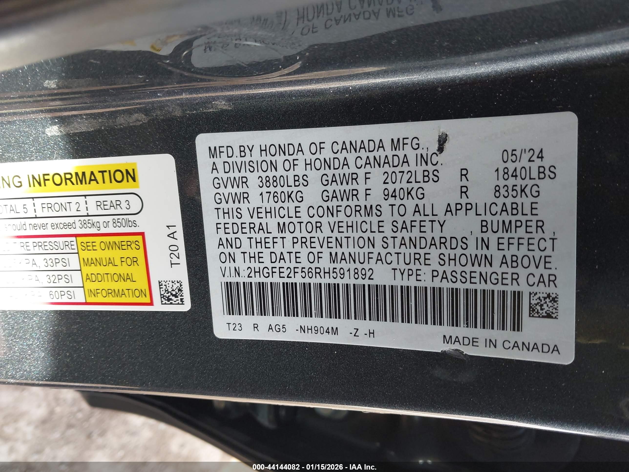 HONDA CIVIC image 9