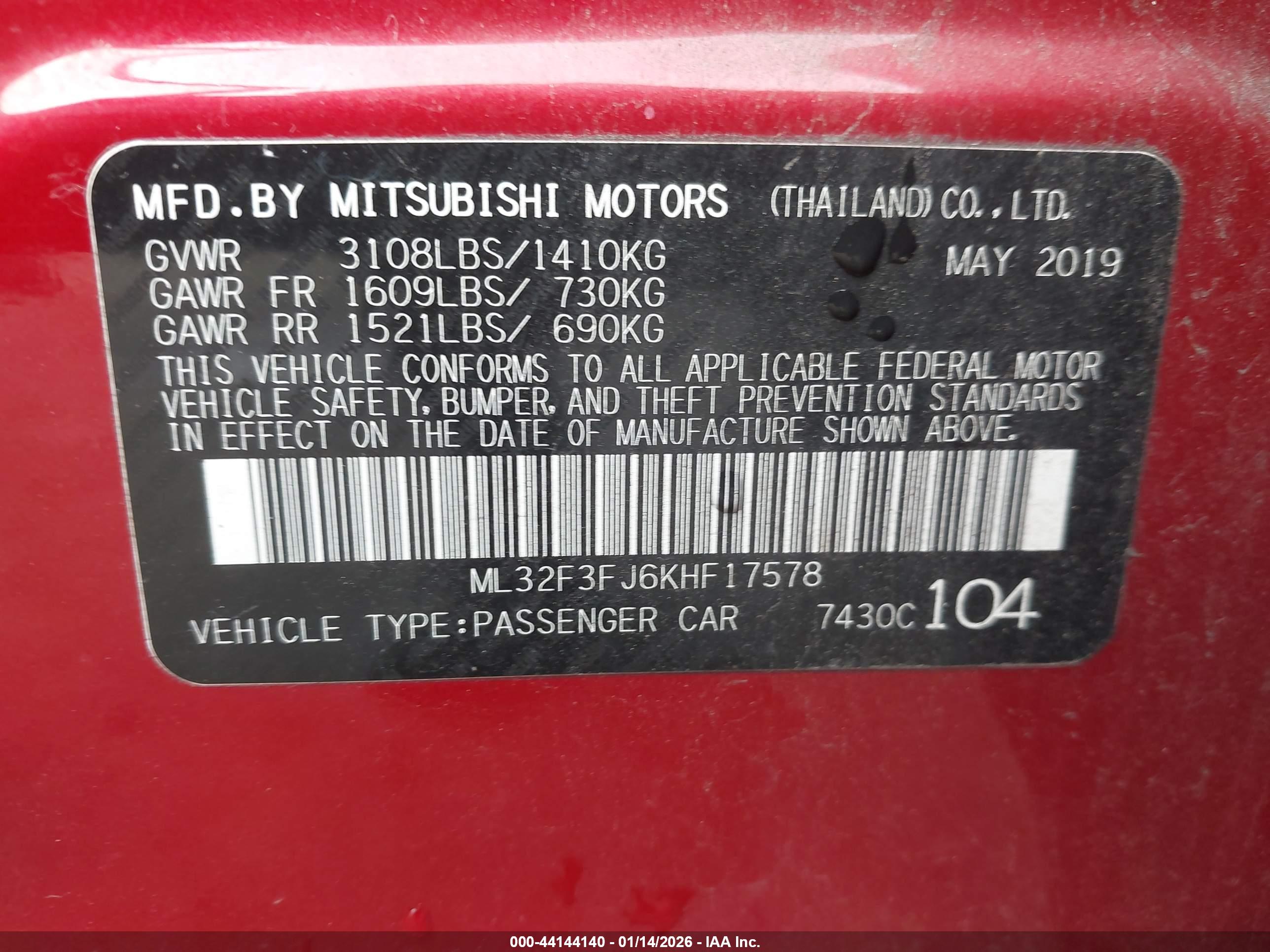 MITSUBISHI MIRAGE image 9