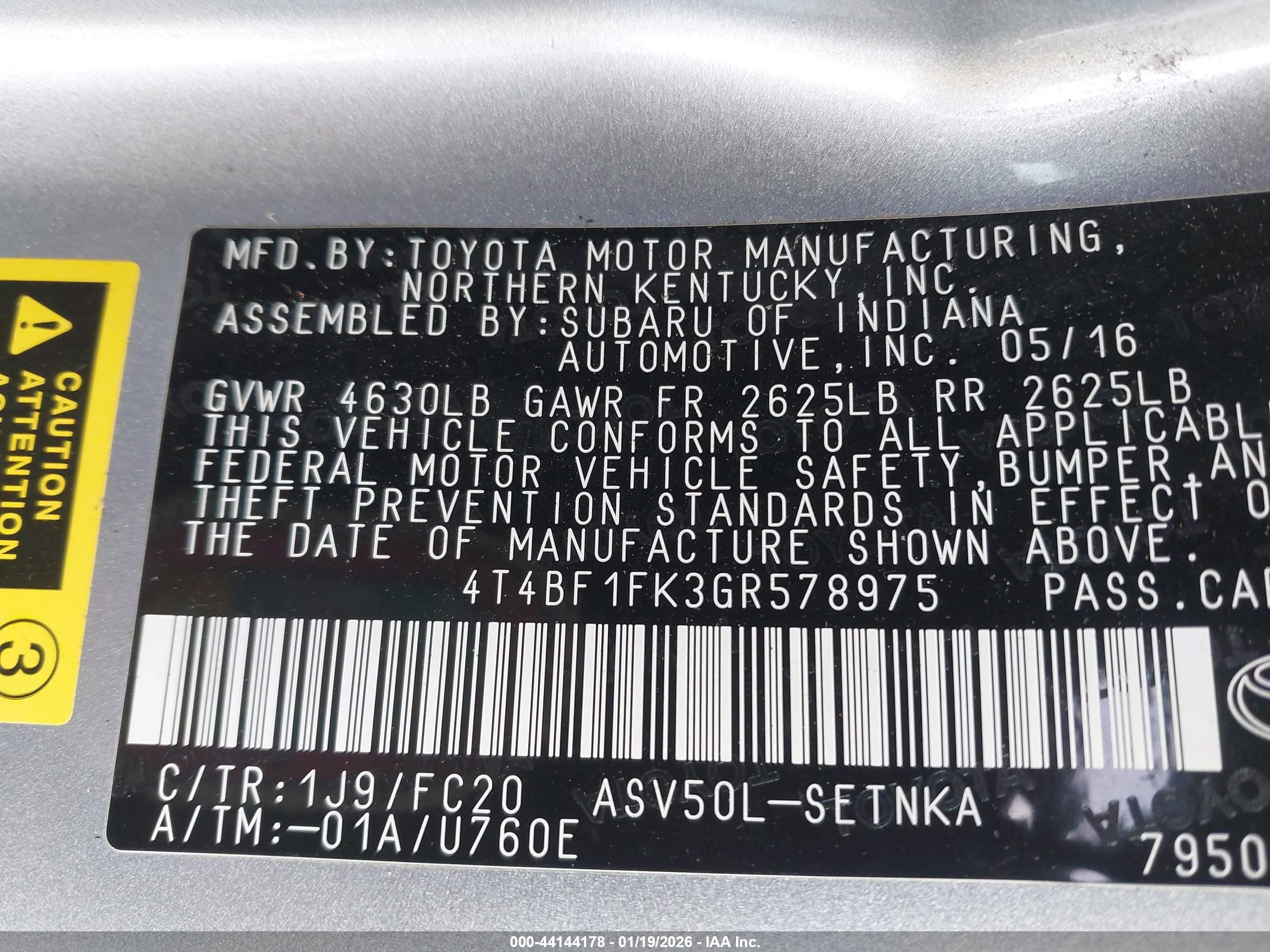 TOYOTA CAMRY image 9
