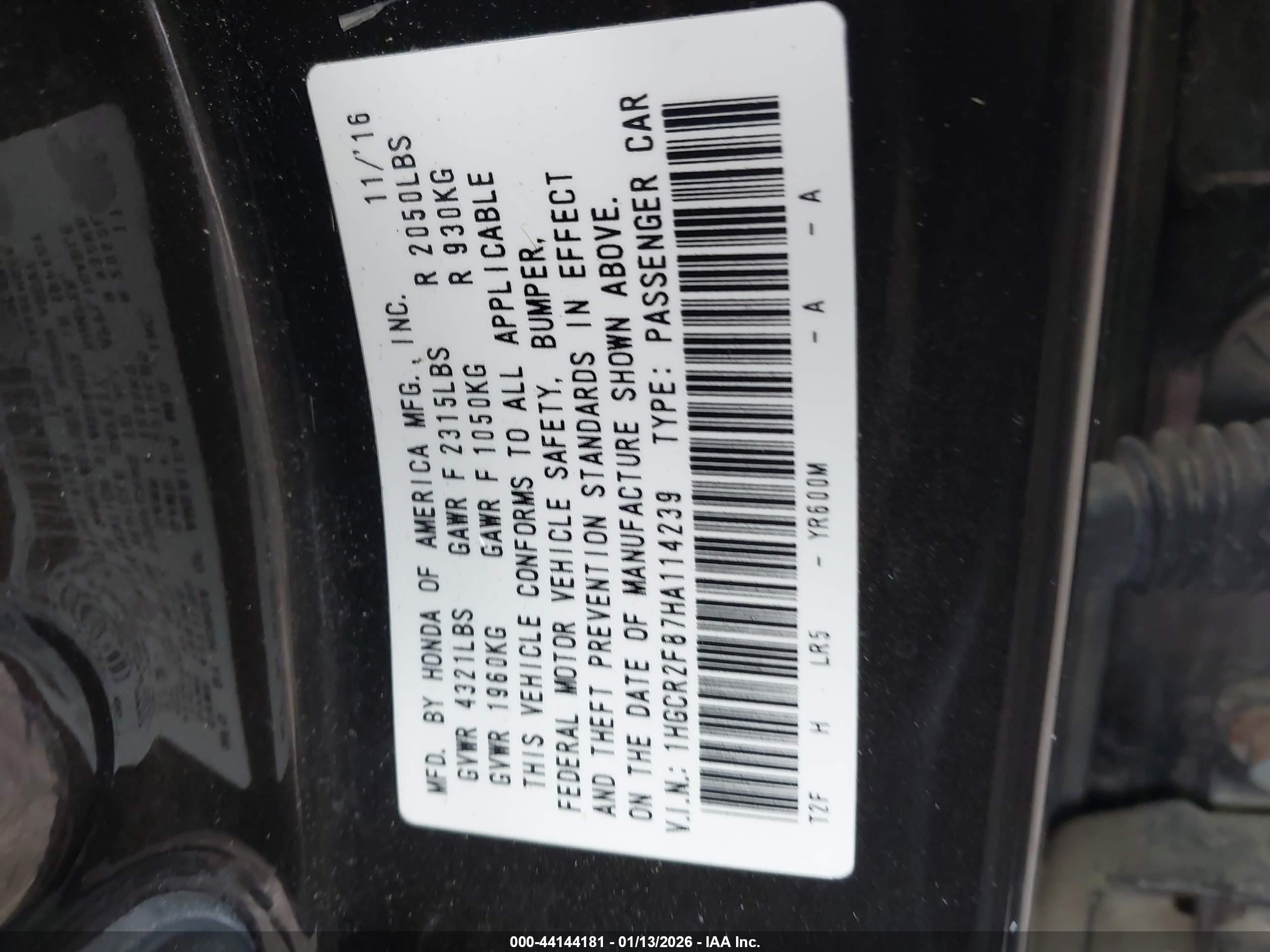 HONDA ACCORD image 9