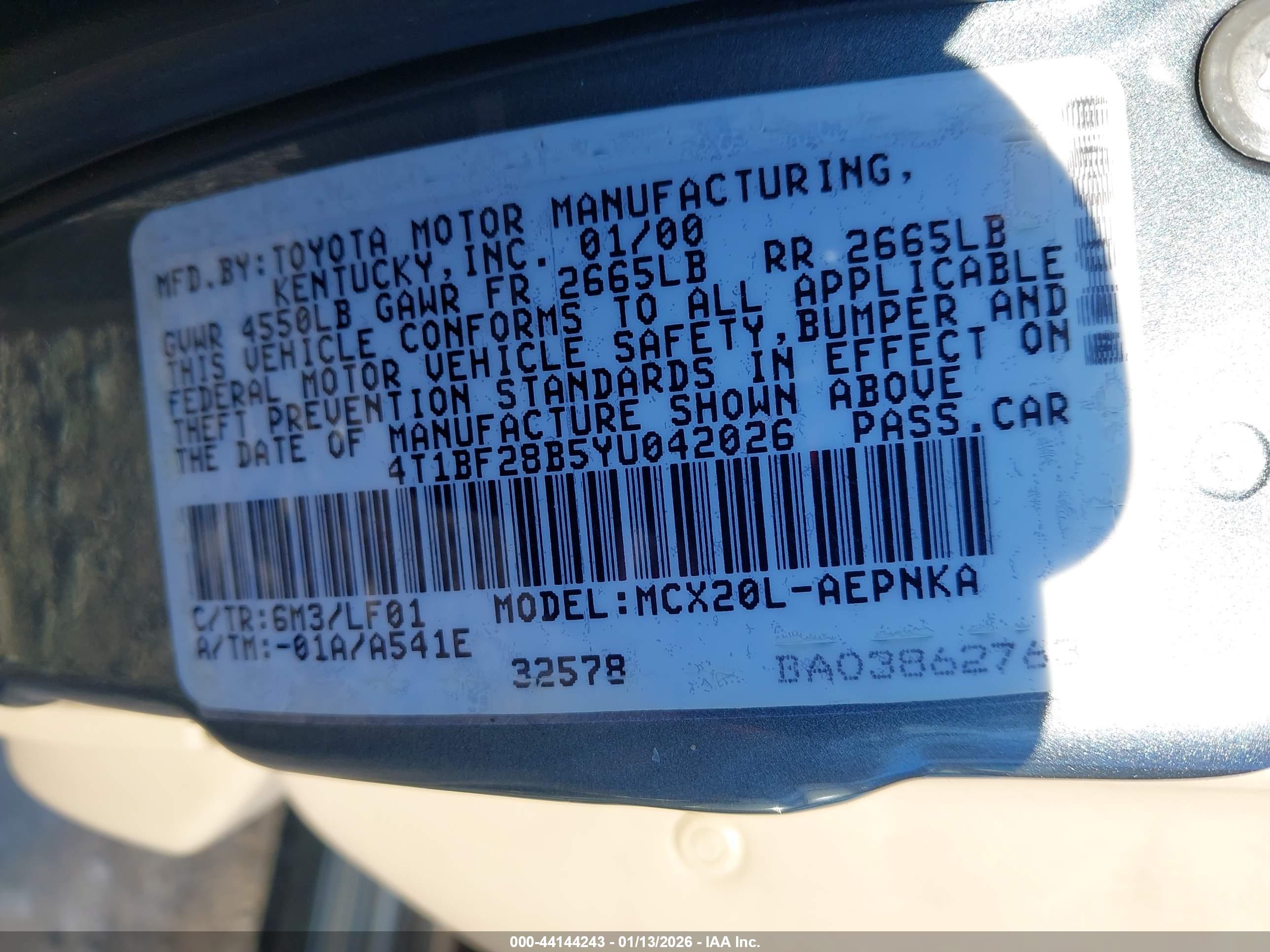 TOYOTA AVALON image 9