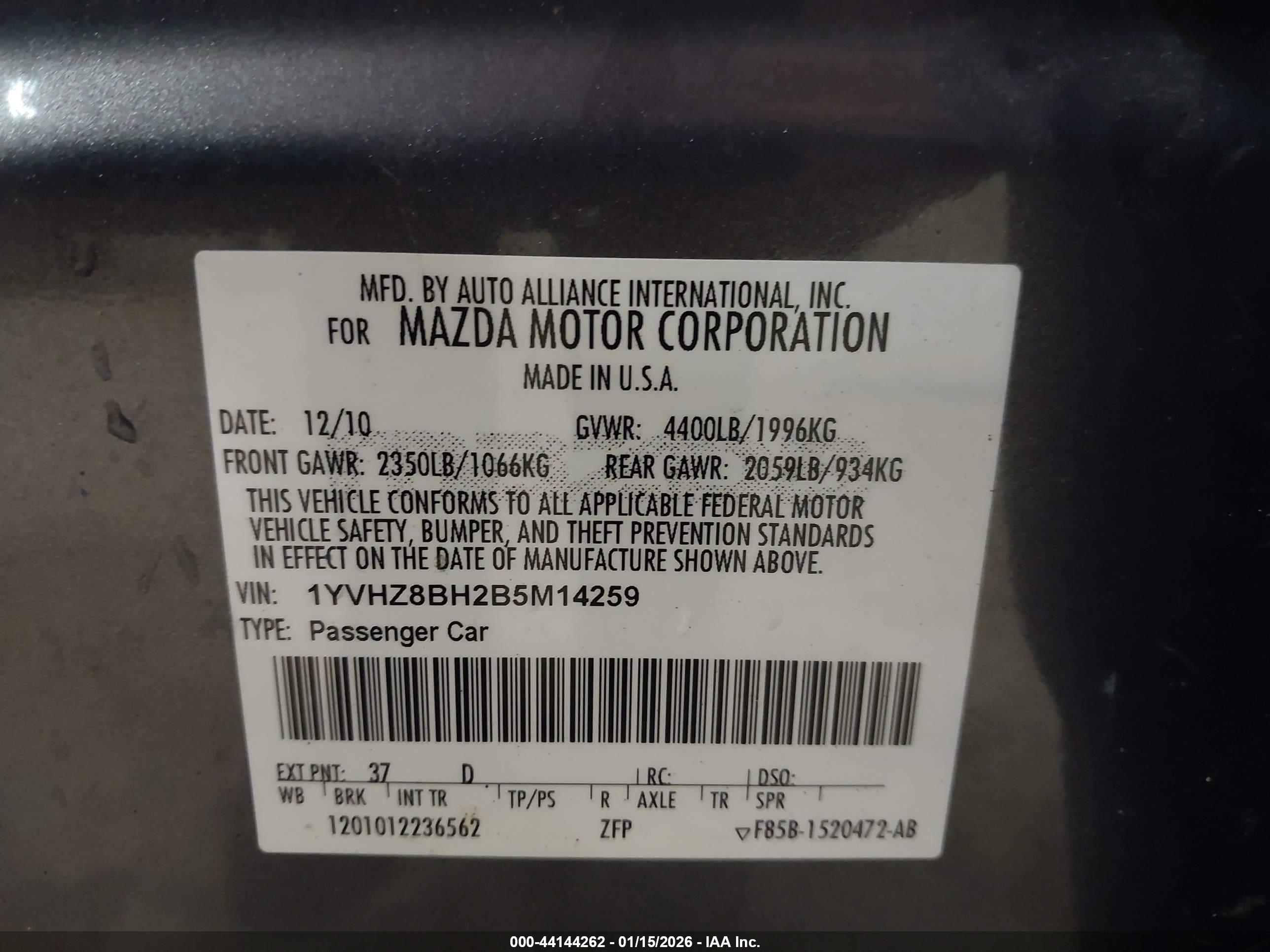 MAZDA MAZDA6 image 9