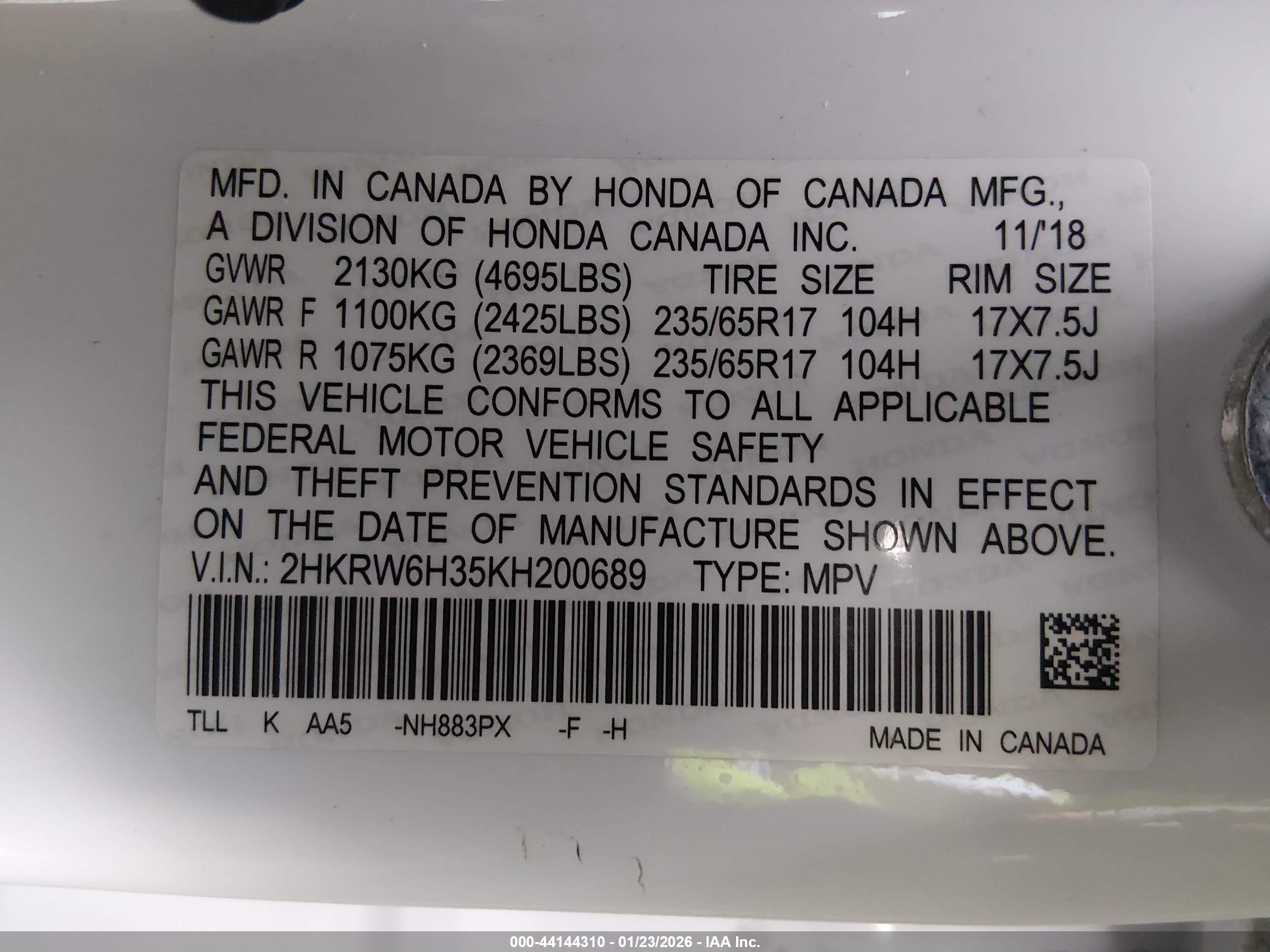 HONDA CR-V image 9