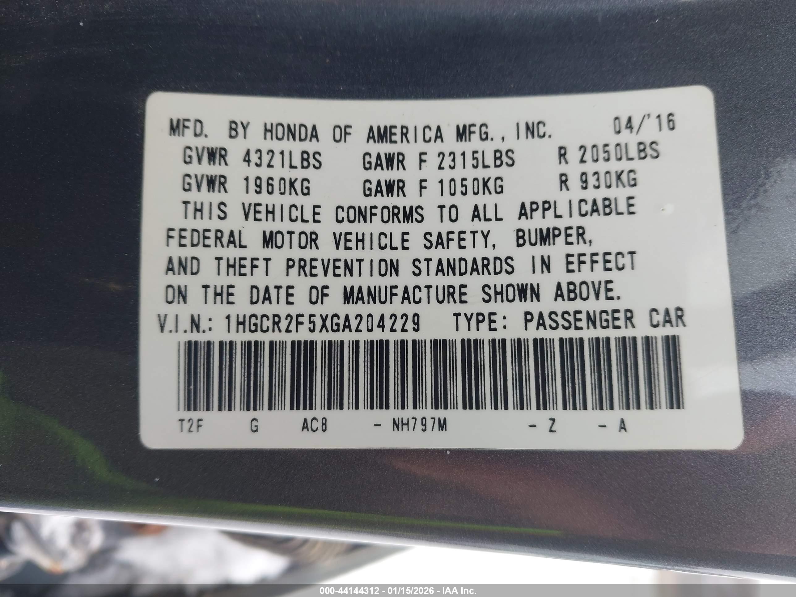 HONDA ACCORD image 9