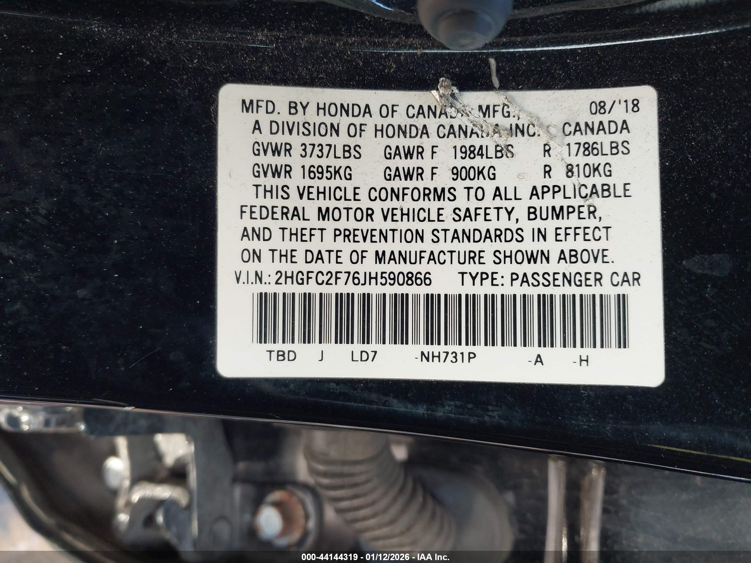HONDA CIVIC image 9