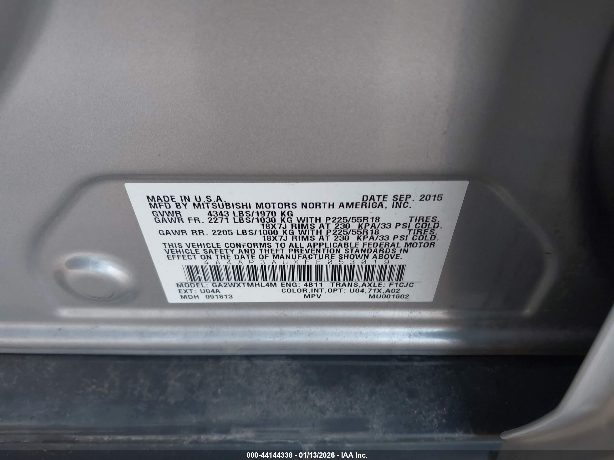 MITSUBISHI OUTLANDER image 9
