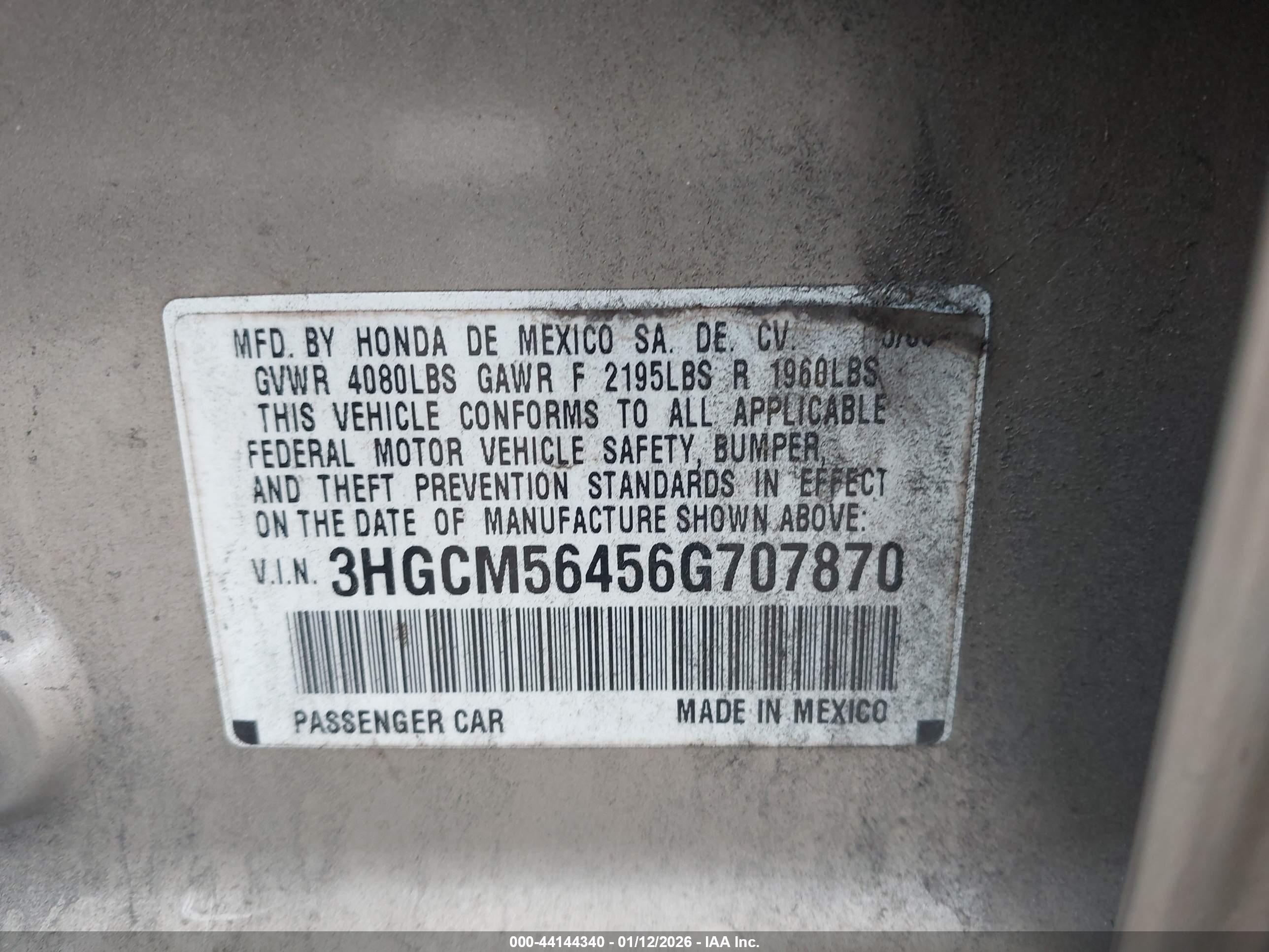 HONDA ACCORD image 9