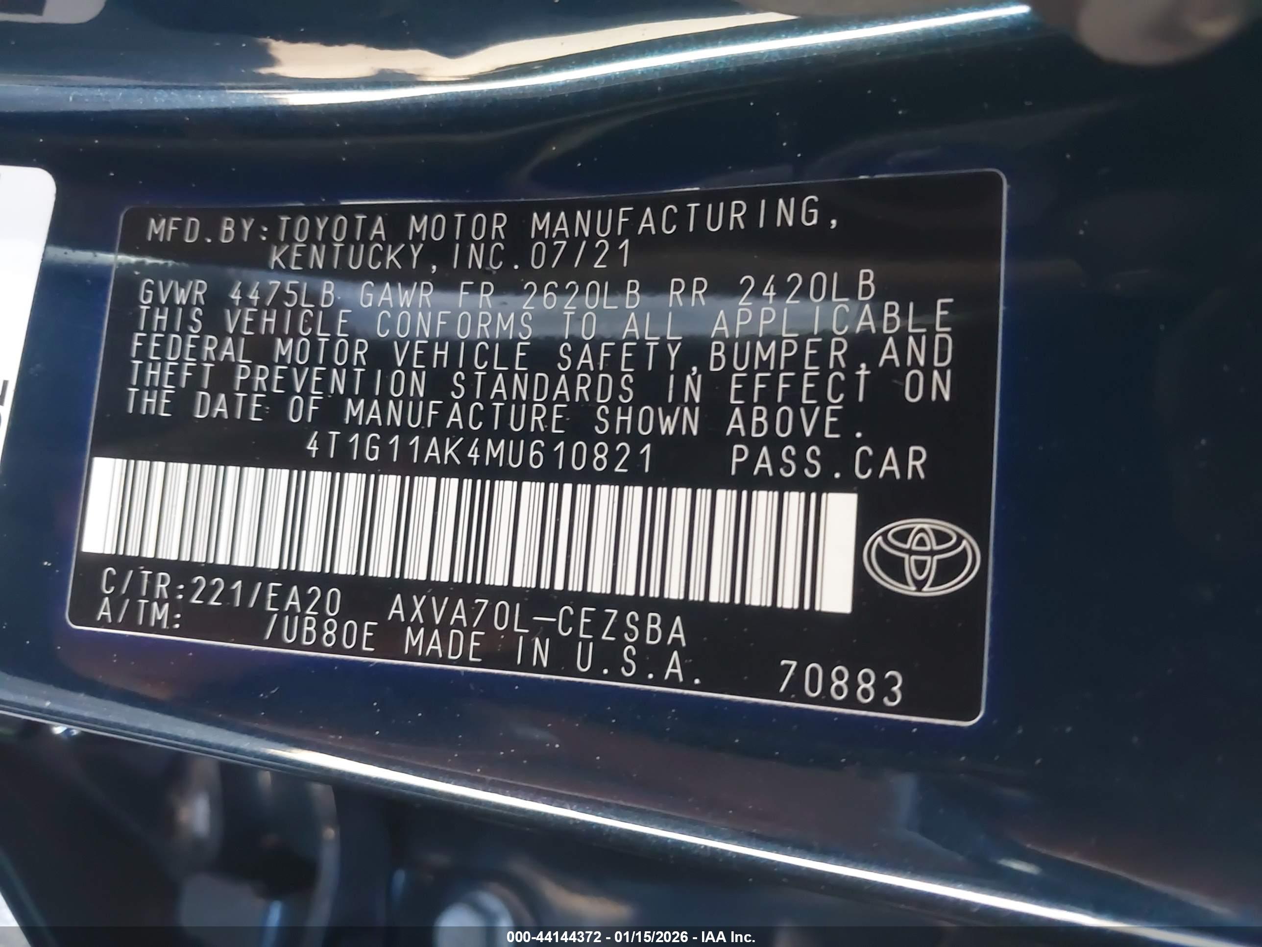 TOYOTA CAMRY image 9
