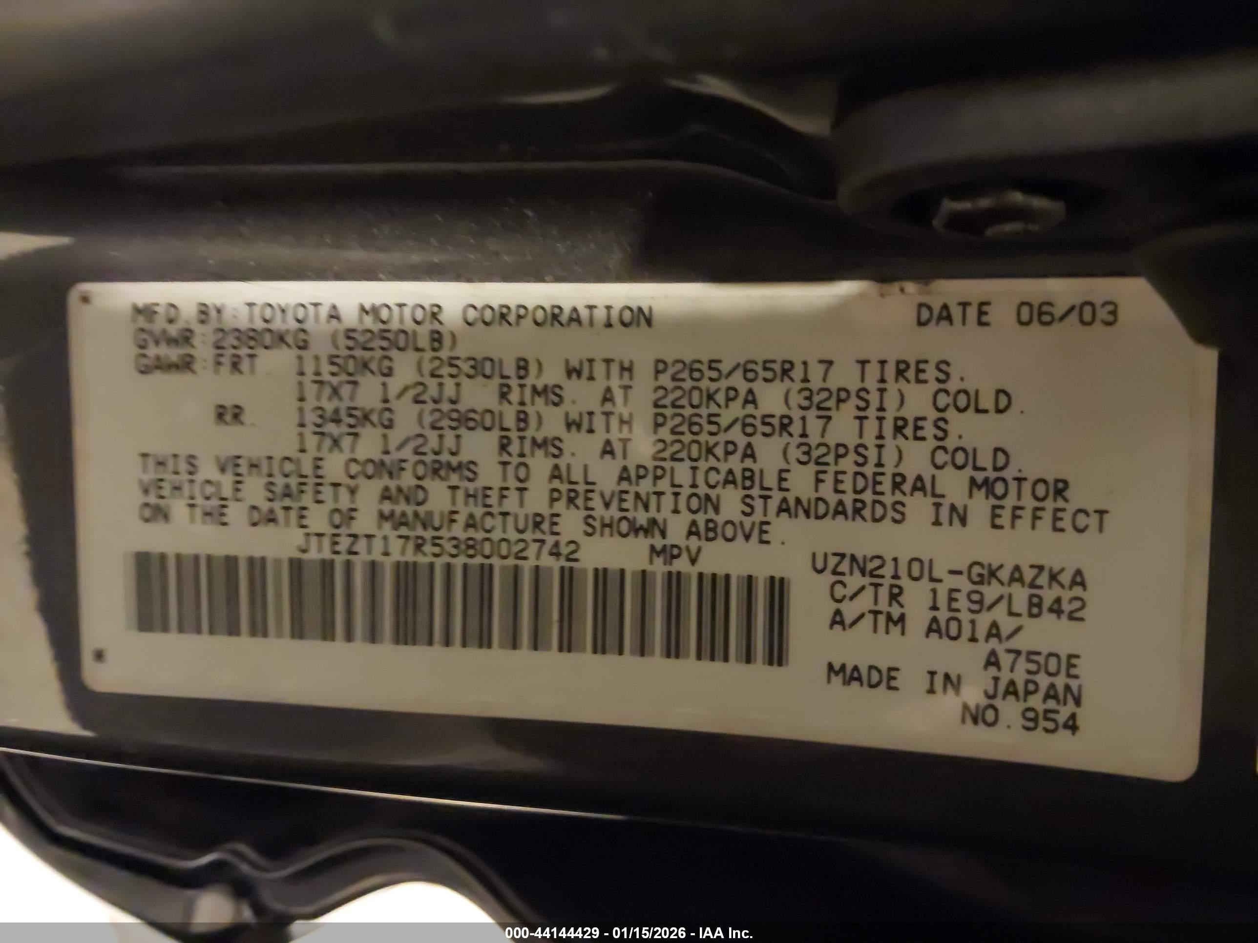TOYOTA 4RUNNER image 9
