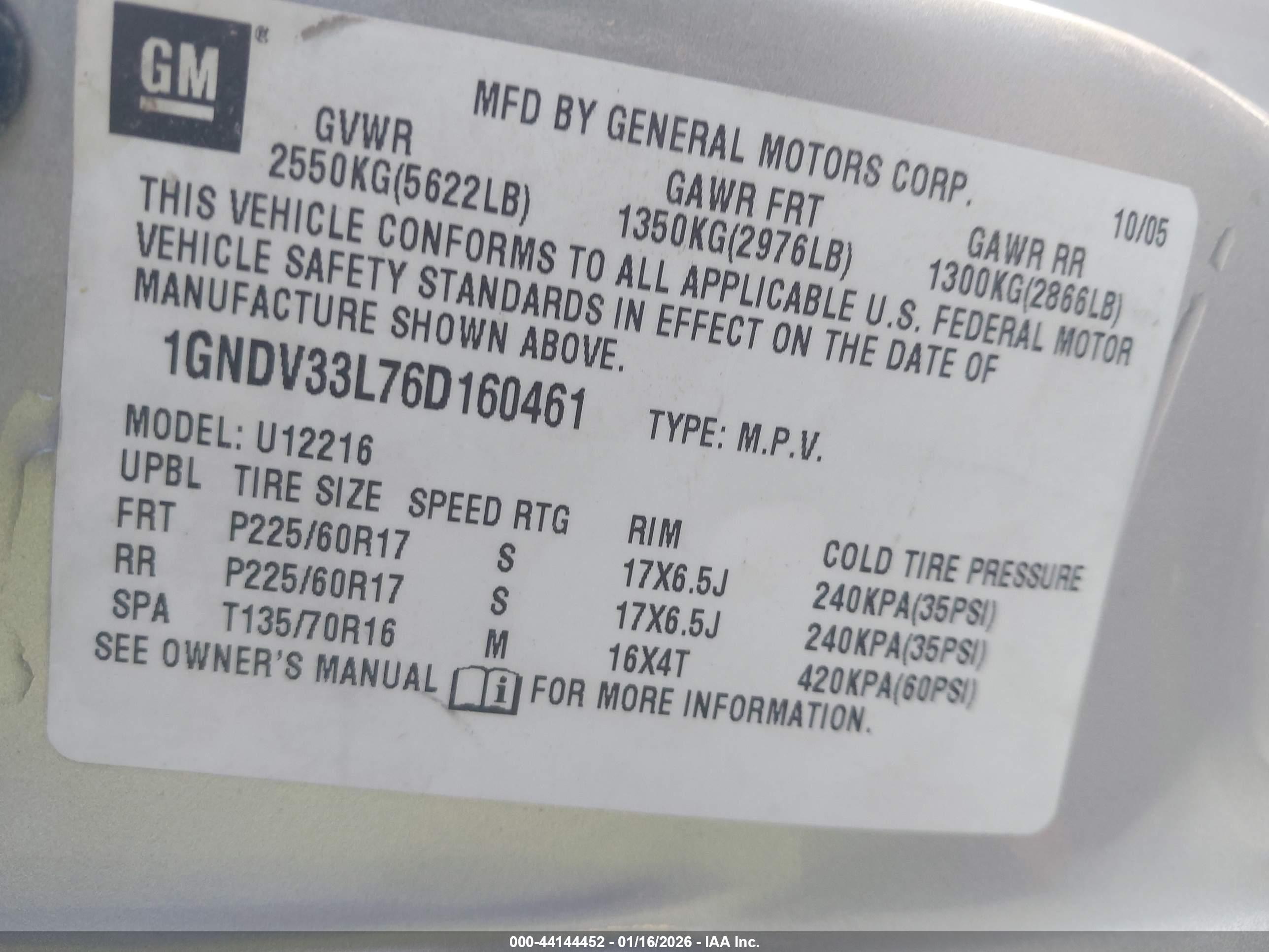 CHEVROLET UPLANDER image 9